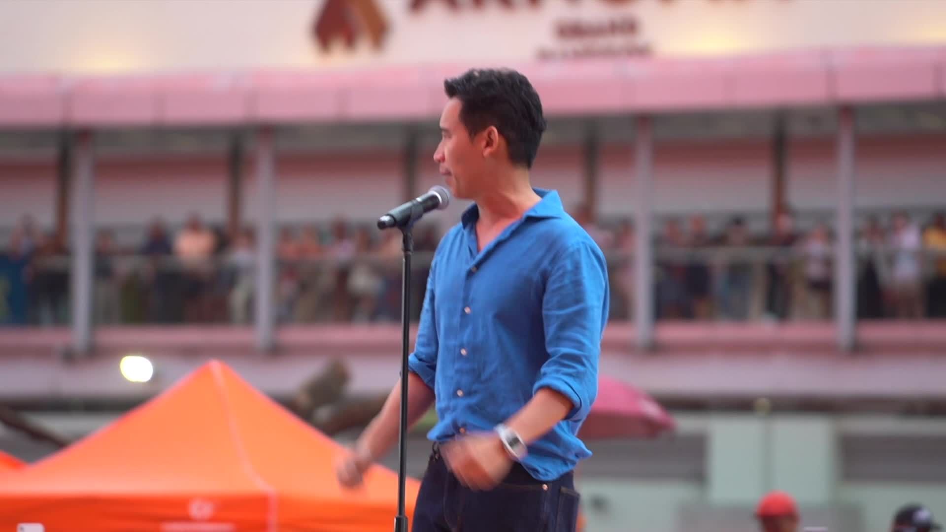 Move Forward Party's leader Pita Limjaroenrat Holds a Rally Ahead of July 13 Vote to Select Premier.