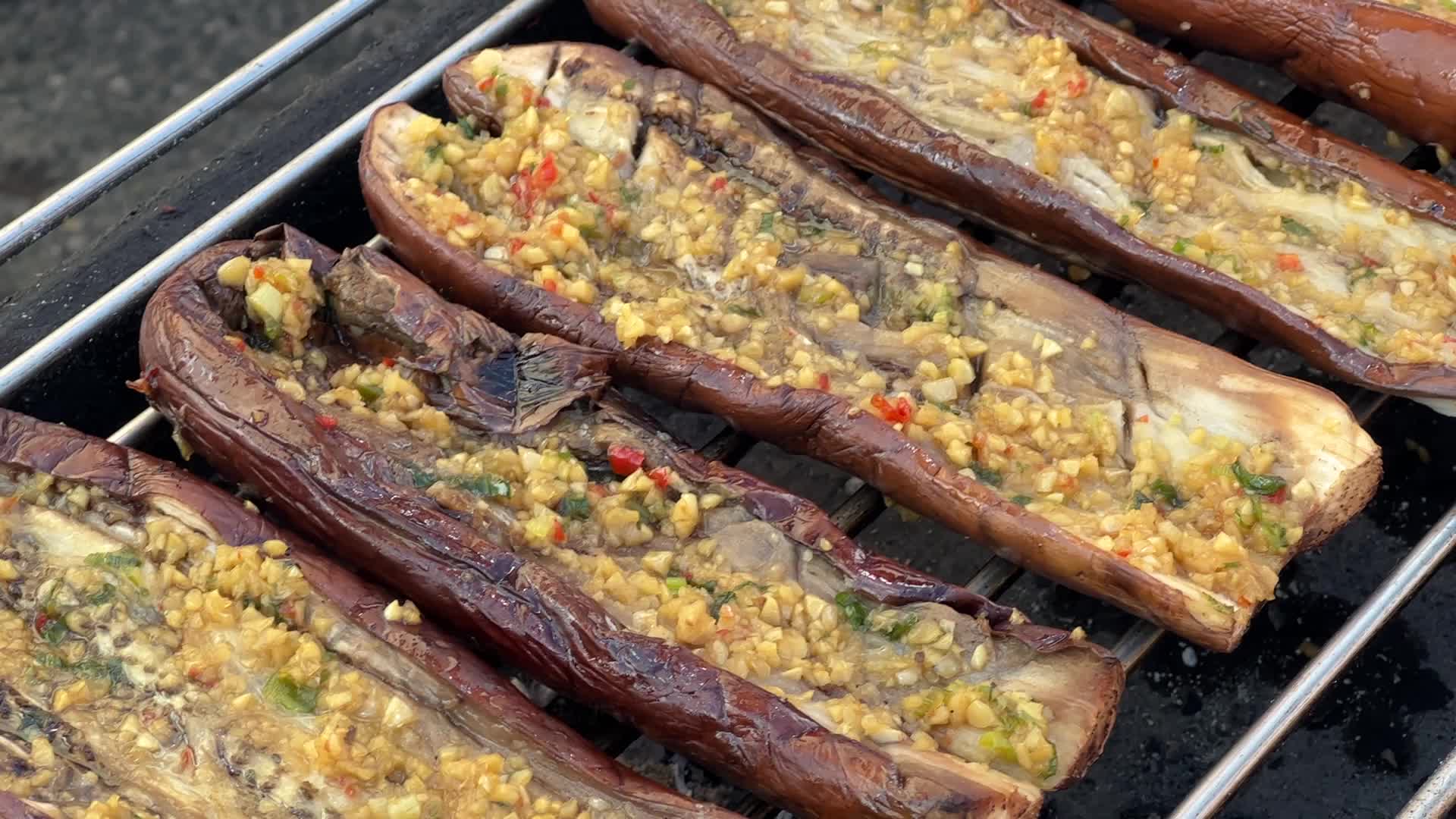 Grilled eggplant