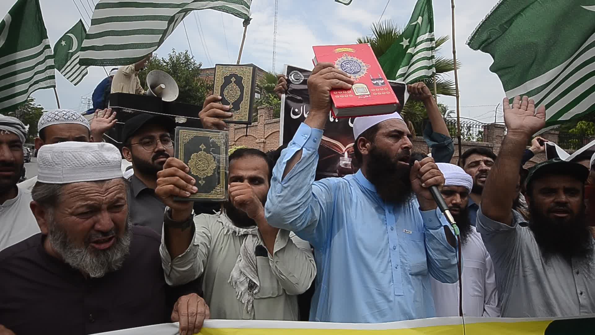 Nationwide protest in Pakistan against burning of Koran in Sweden
