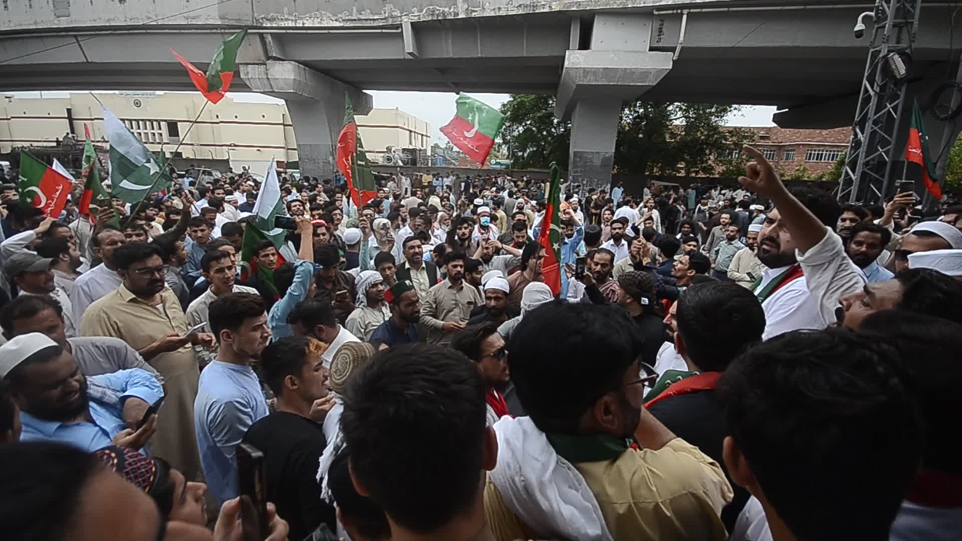 Workers of Pakistan Tehreek-e-Insaf protest across Pakistan against the burning of Holy Quran in Sweden.