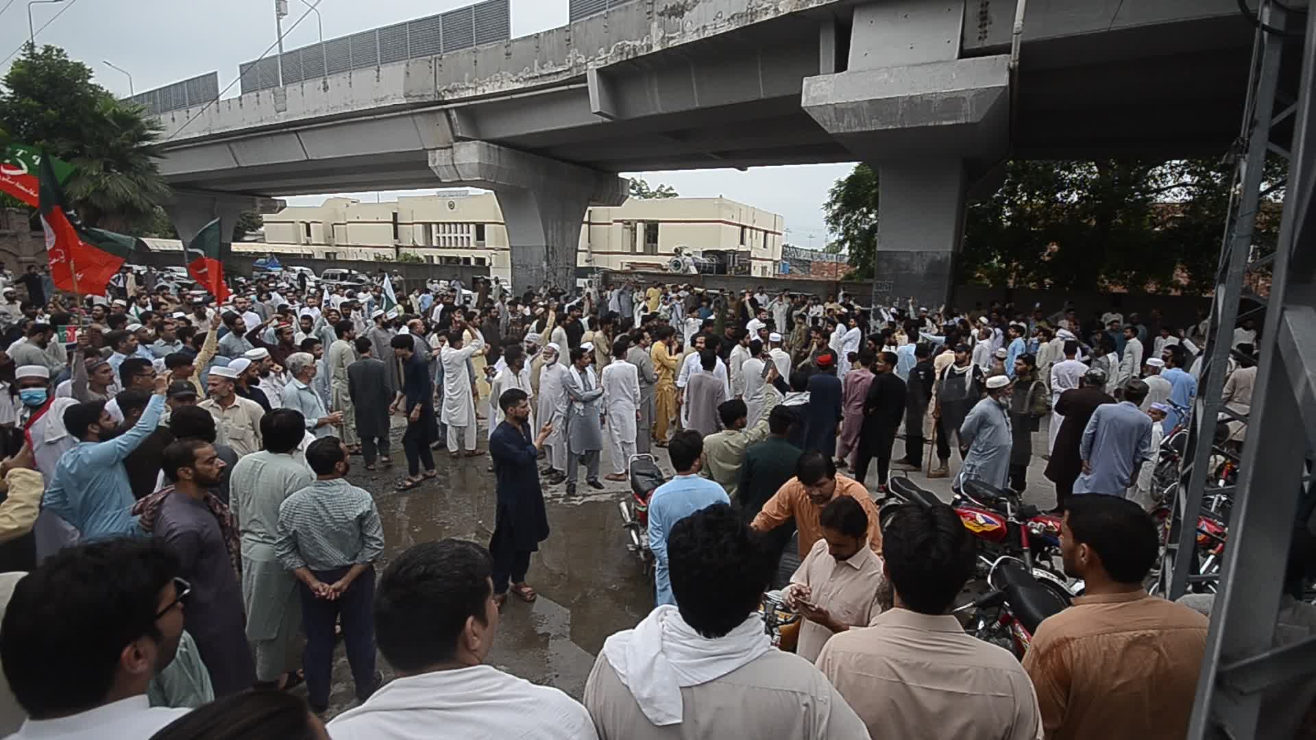 Workers of Pakistan Tehreek-e-Insaf protest across Pakistan against the burning of Holy Quran in Sweden.