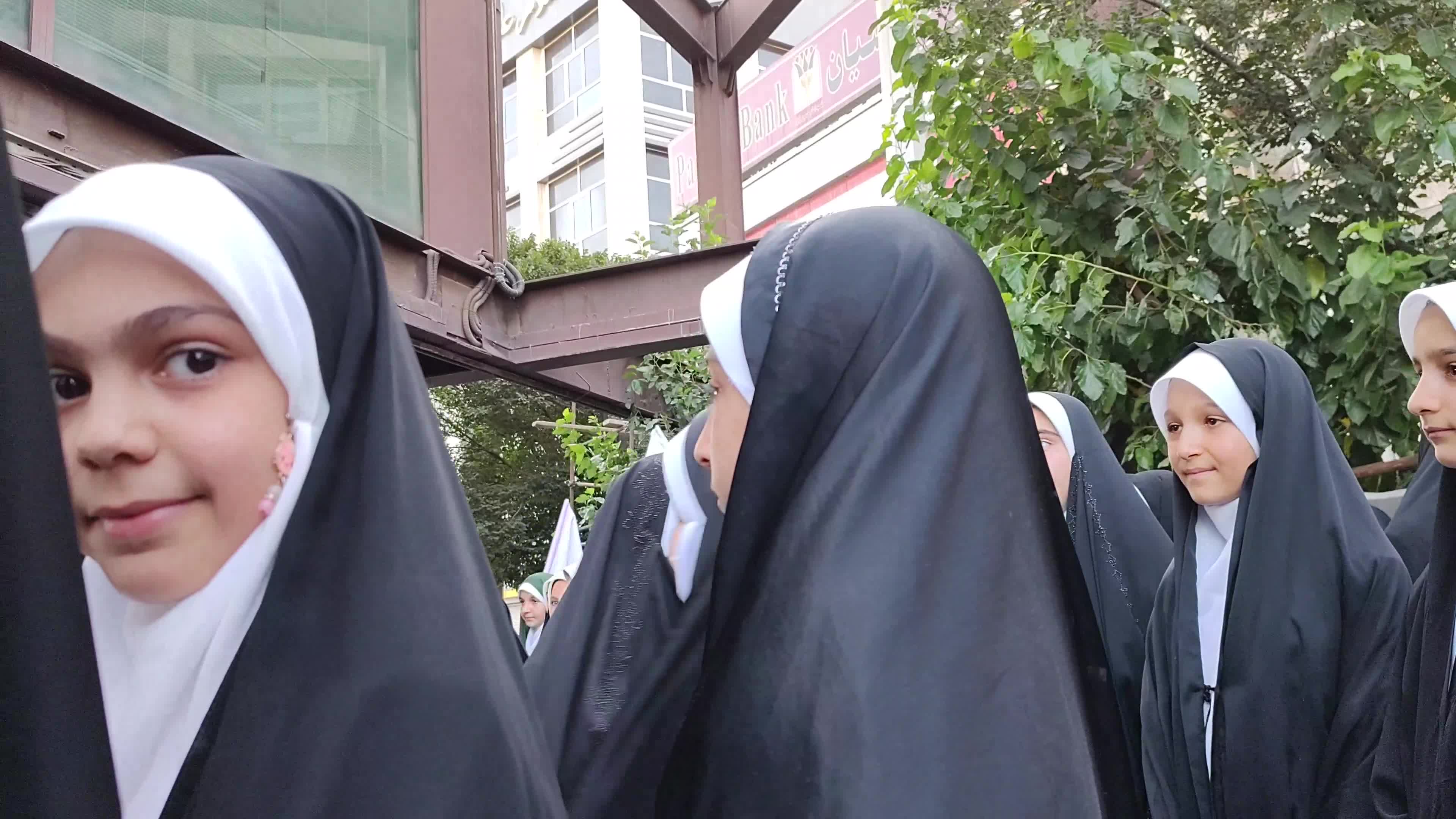 Iran, A rally to show the anger towards women who do not wear the mandatory Hijab.
