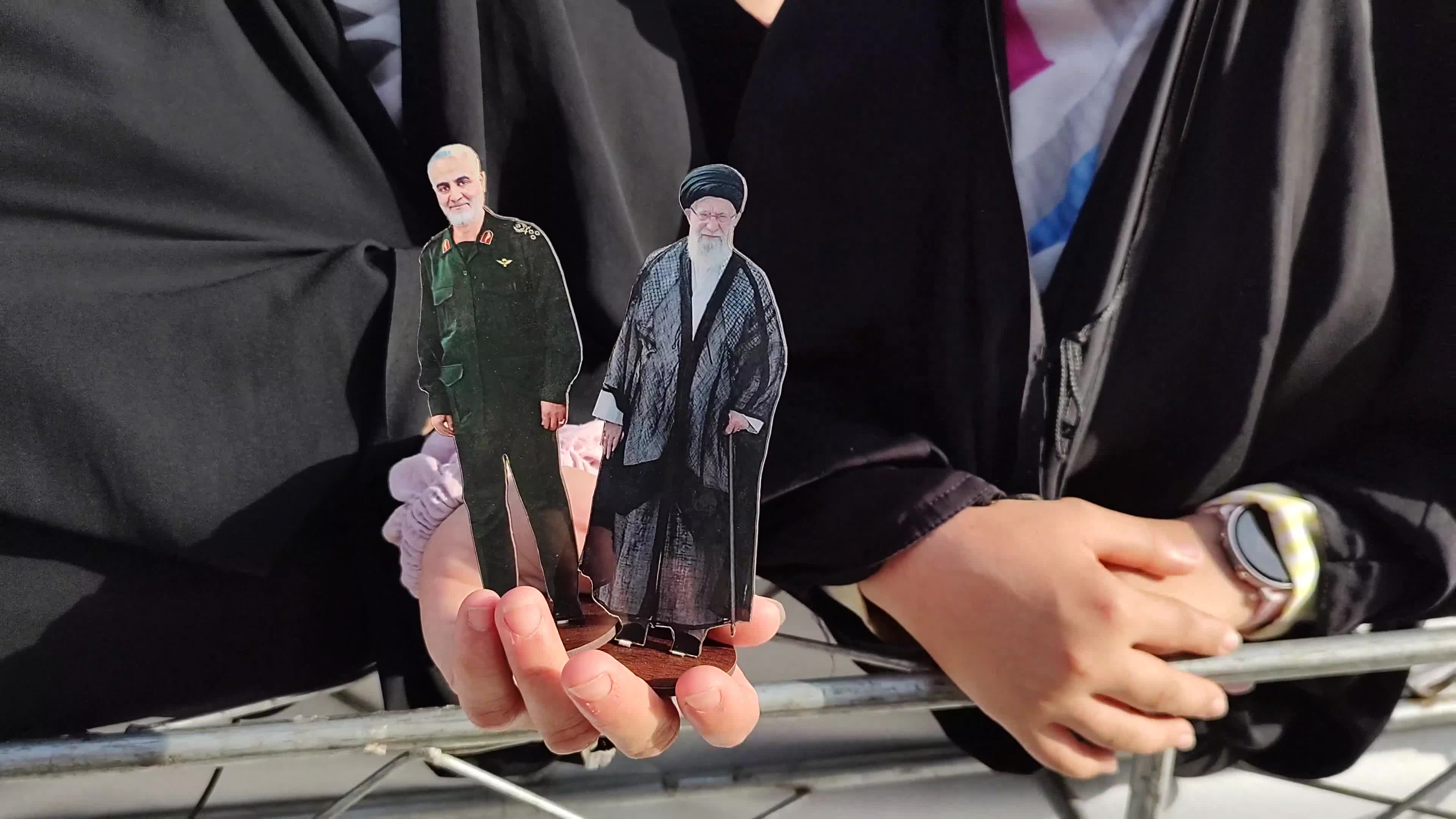Iran, A rally to show the anger towards women who do not wear the mandatory Hijab.