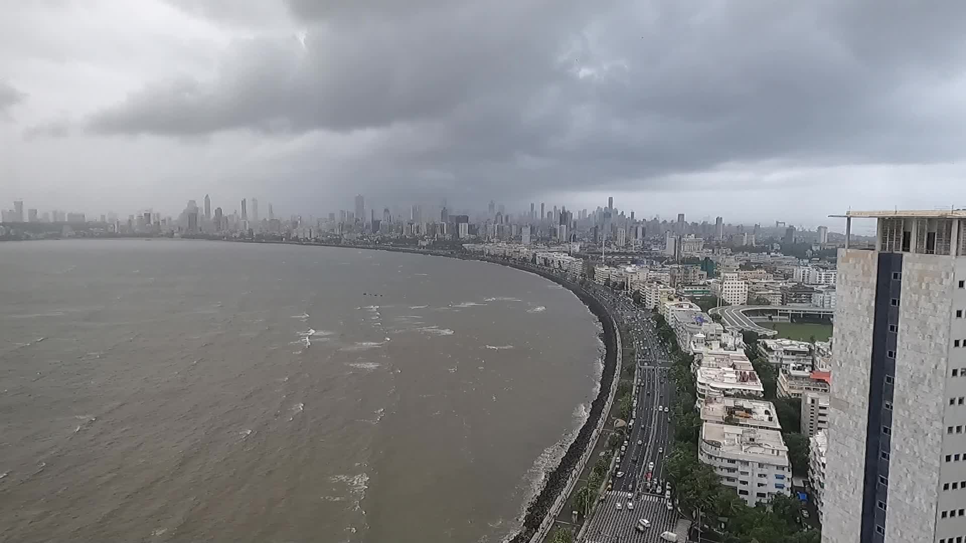 Aerial Video Of The Cityscape In Mumbai