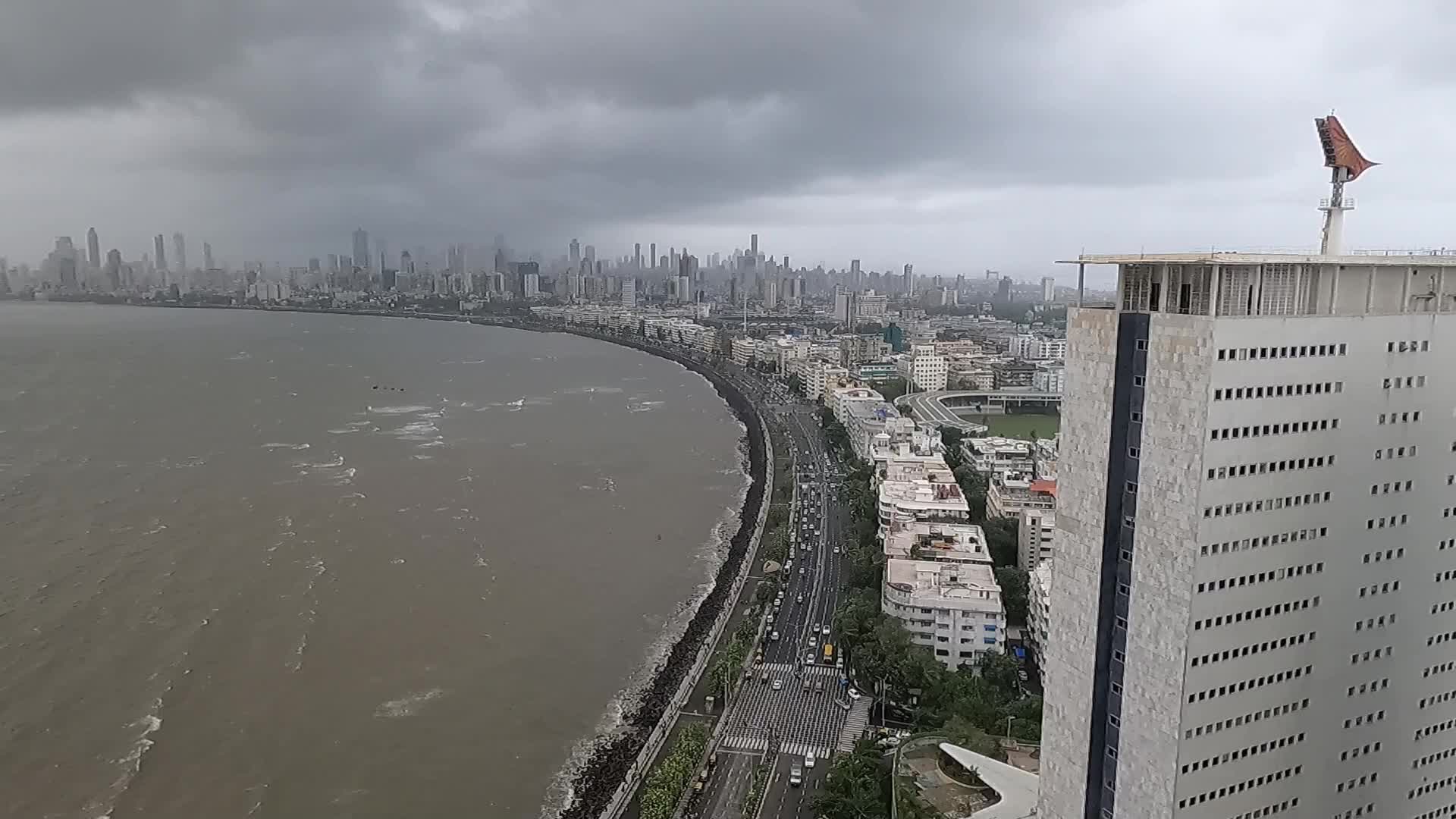 Aerial Video Of The Cityscape In Mumbai