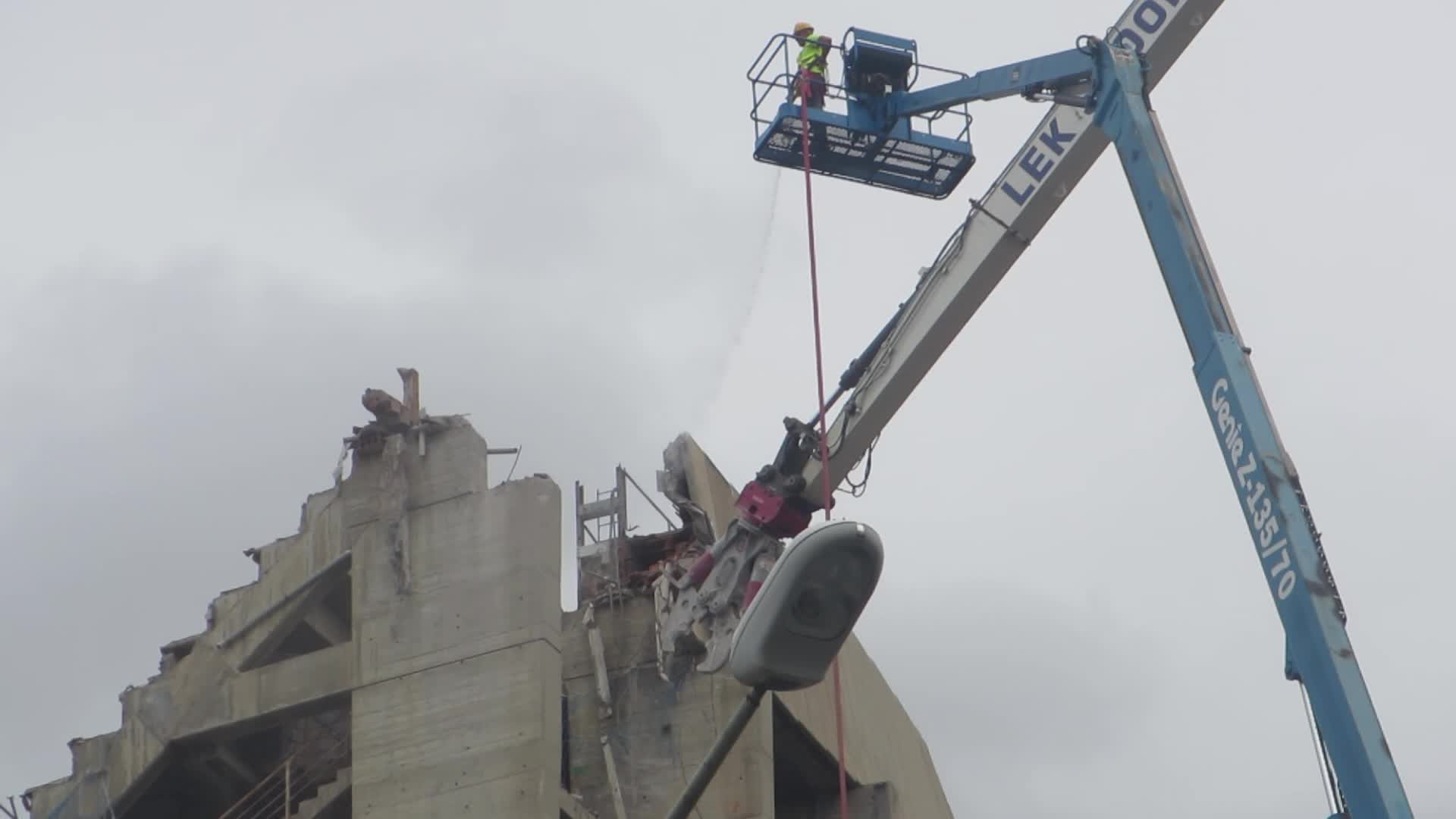 The demolition of the third stand of the Spotify Camp Nou continues