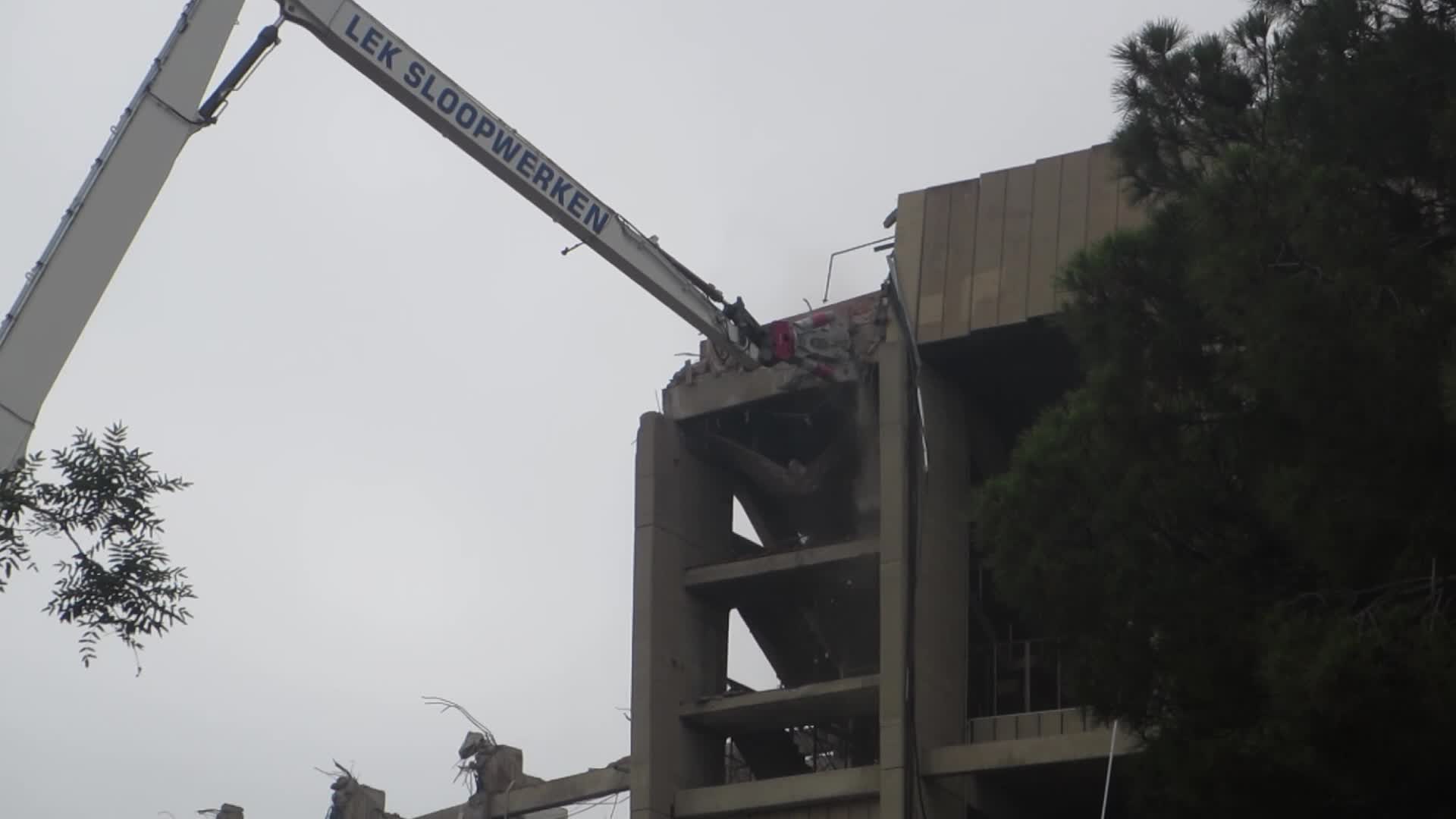 The demolition of the third stand of the Spotify Camp Nou continues