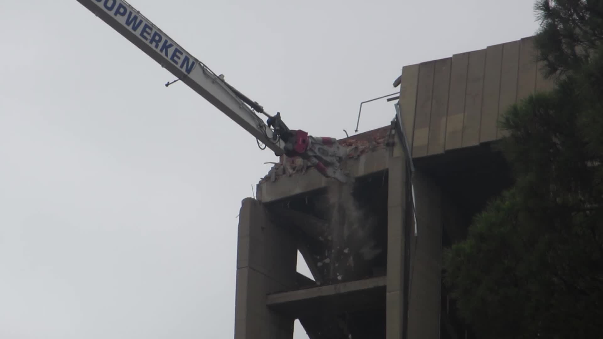 The demolition of the third stand of the Spotify Camp Nou continues
