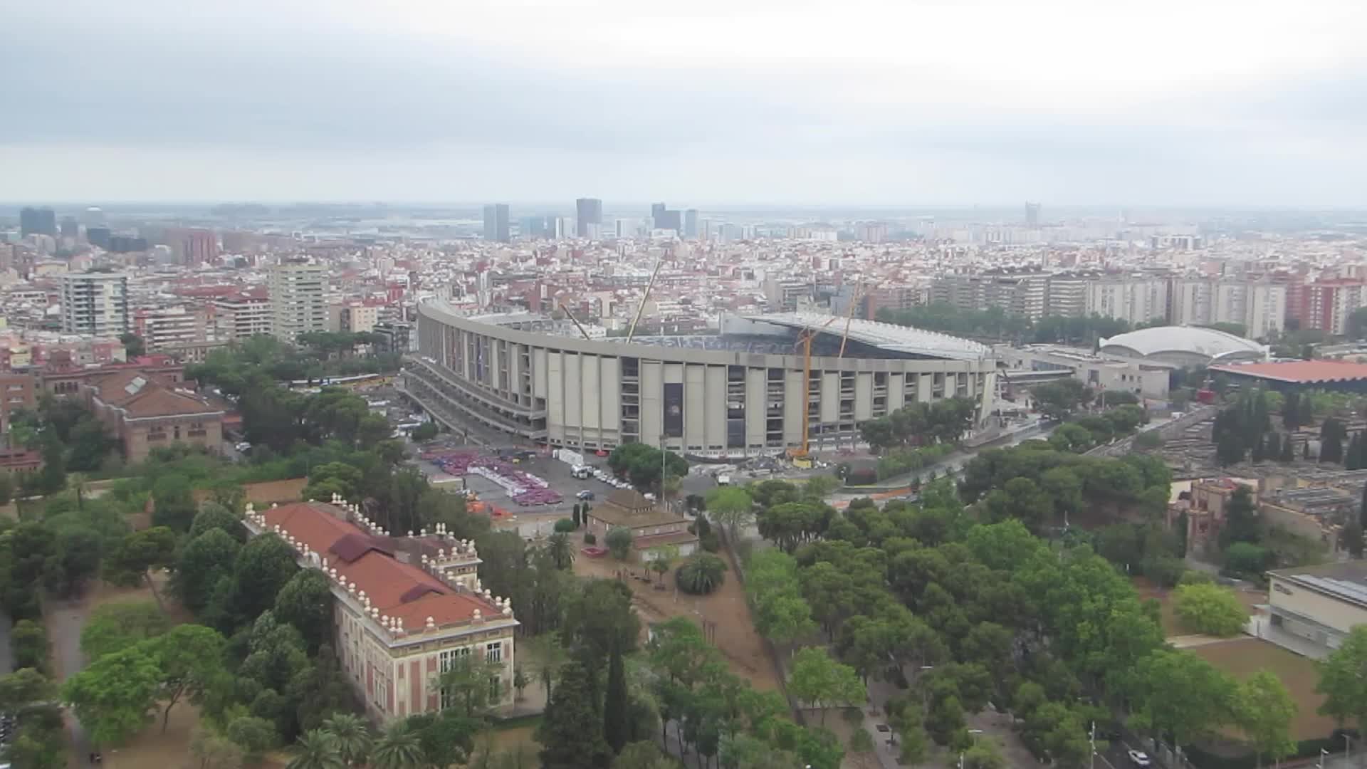 The demolition of the third stand of the Spotify Camp Nou continues