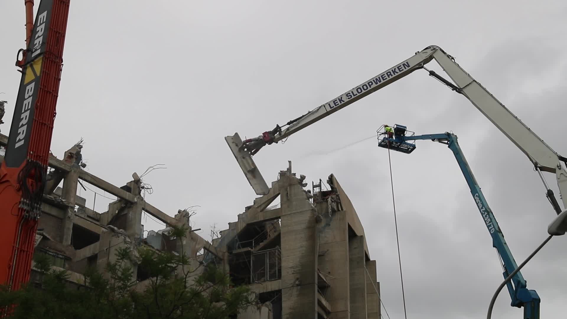 The demolition of the third stand of the Spotify Camp Nou continues