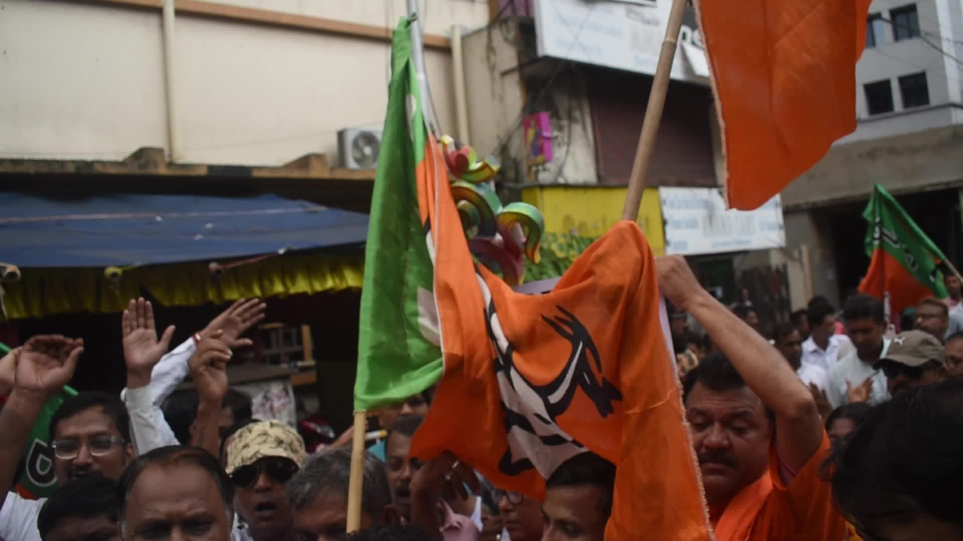 BJP (Bharatiya Janata Party) Protest Against Violence Erupted During West Bengal Panchayat Election 2023