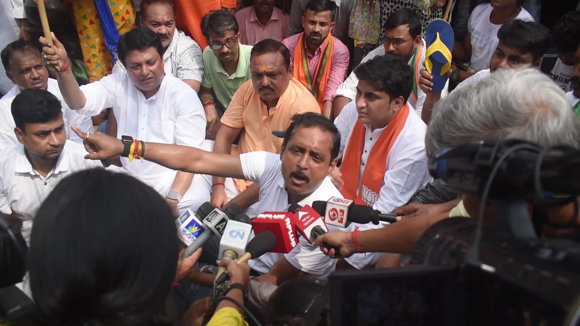 BJP (Bharatiya Janata Party) Protest Against Violence Erupted During West Bengal Panchayat Election 2023