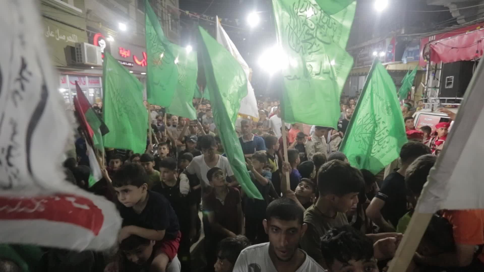 Palestinians in Gaza demonstrate against Israeli raid in Jenin 