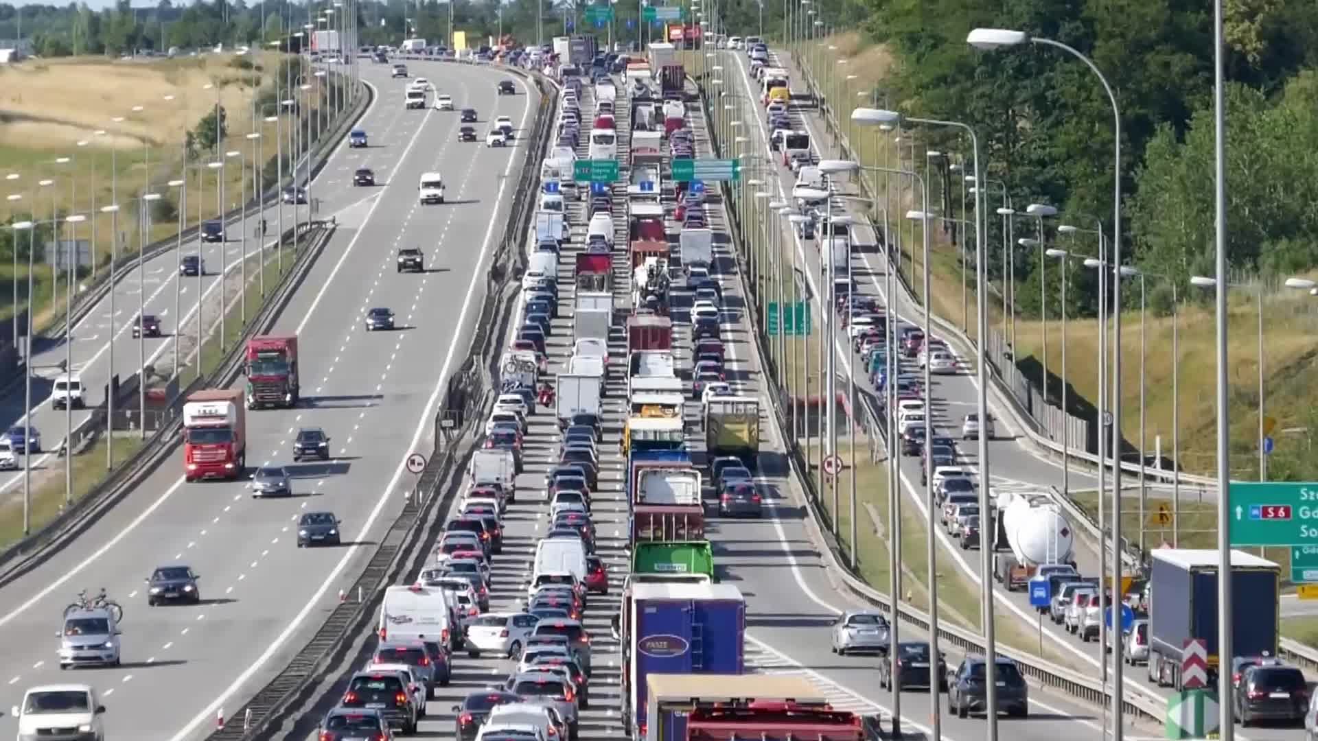 Summer Traffic In Gdansk, Poland