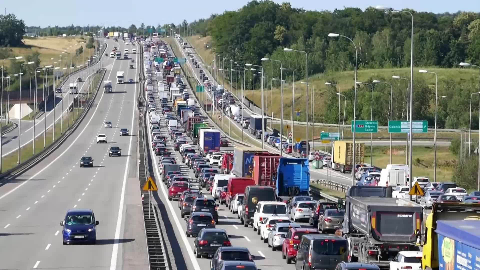 Summer Traffic In Gdansk, Poland