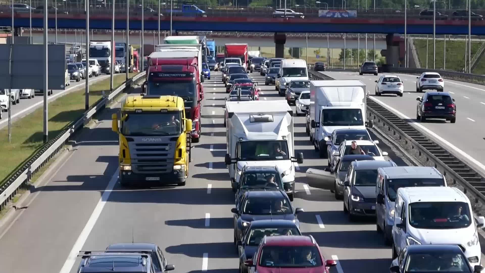 Summer Traffic In Gdansk, Poland