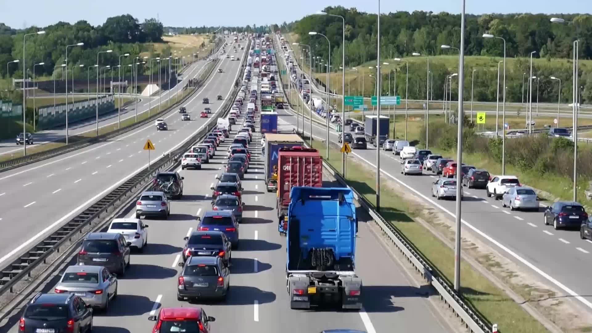 Summer Traffic In Gdansk, Poland