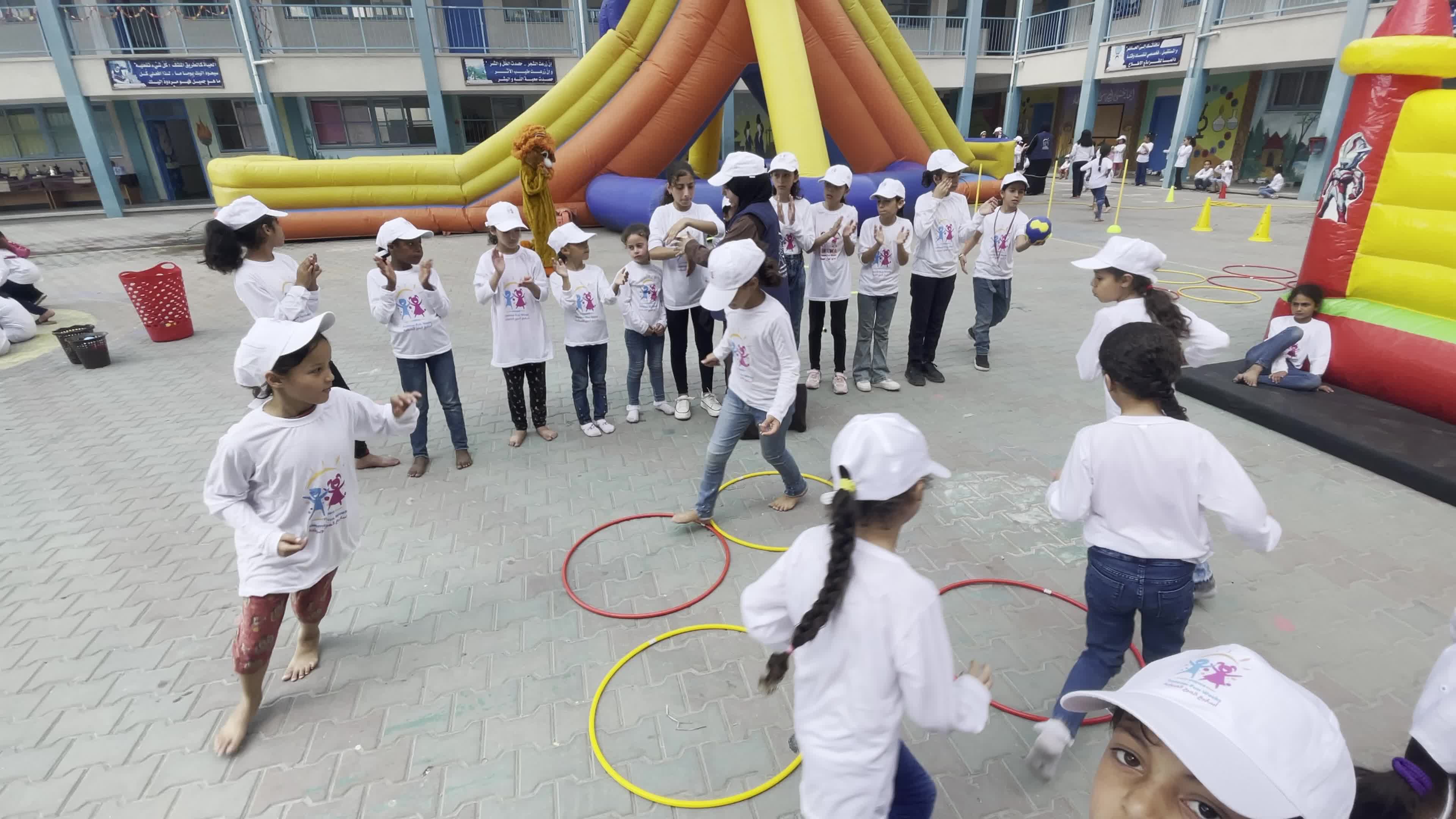 Palestinian Children Engage in UNRWA-Sponsored Summer Program 