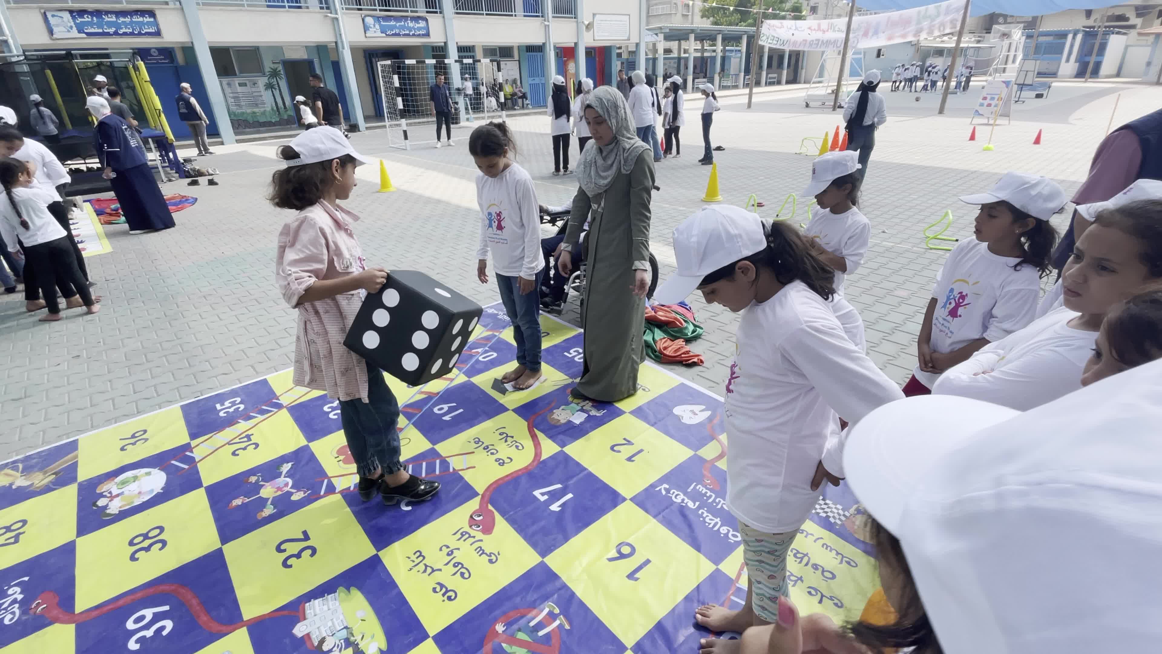 Palestinian Children Engage in UNRWA-Sponsored Summer Program 