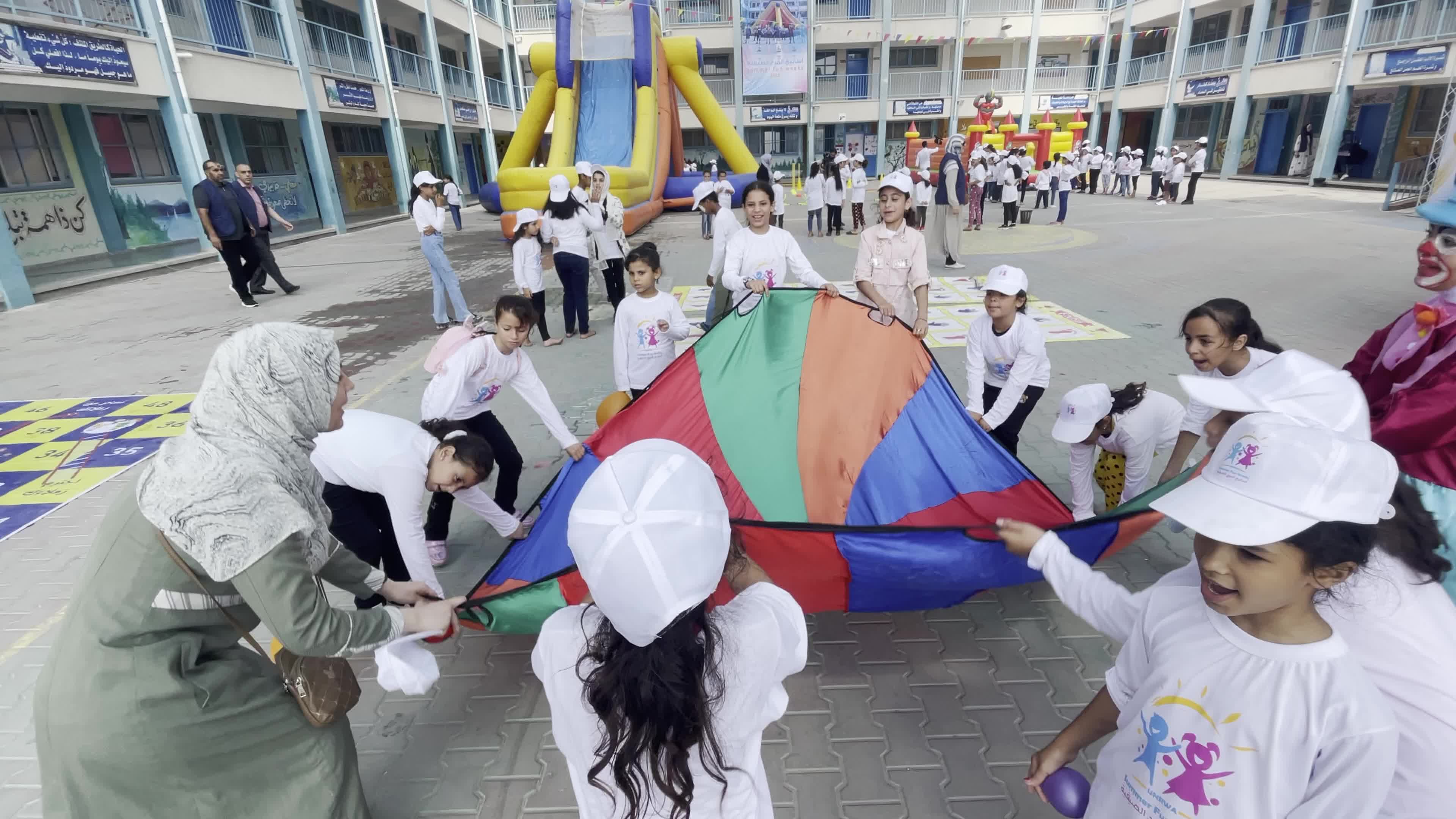 Palestinian Children Engage in UNRWA-Sponsored Summer Program 