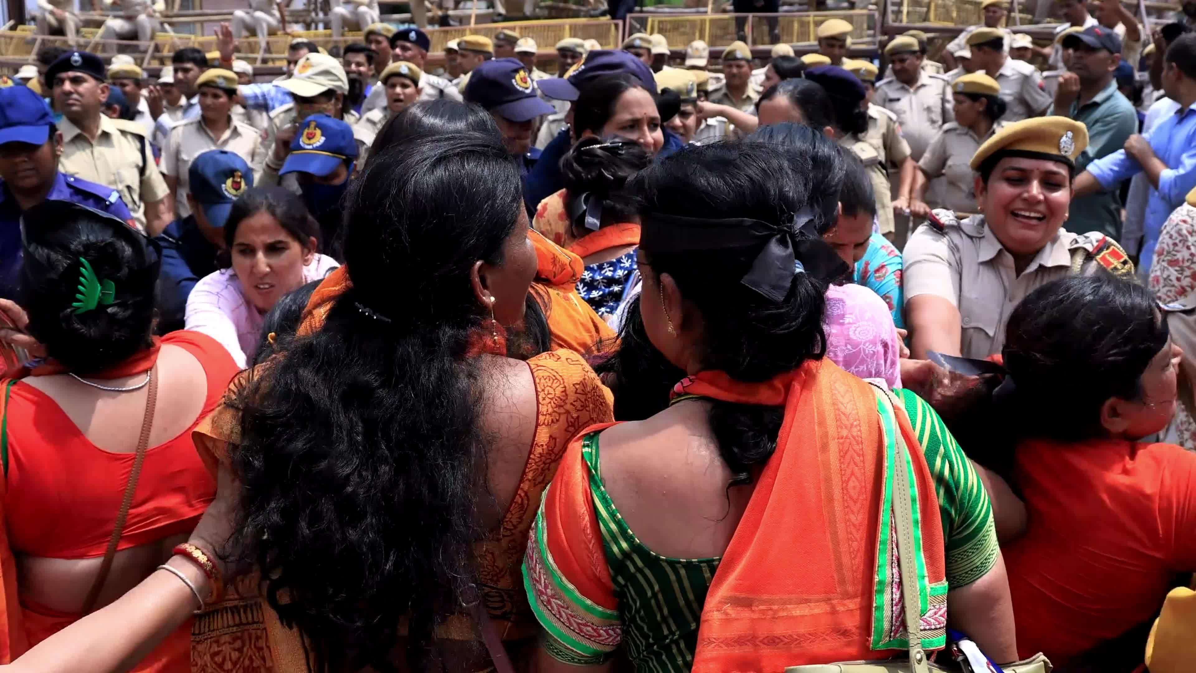 BJP Mahila Morcha Protest In Jaipur