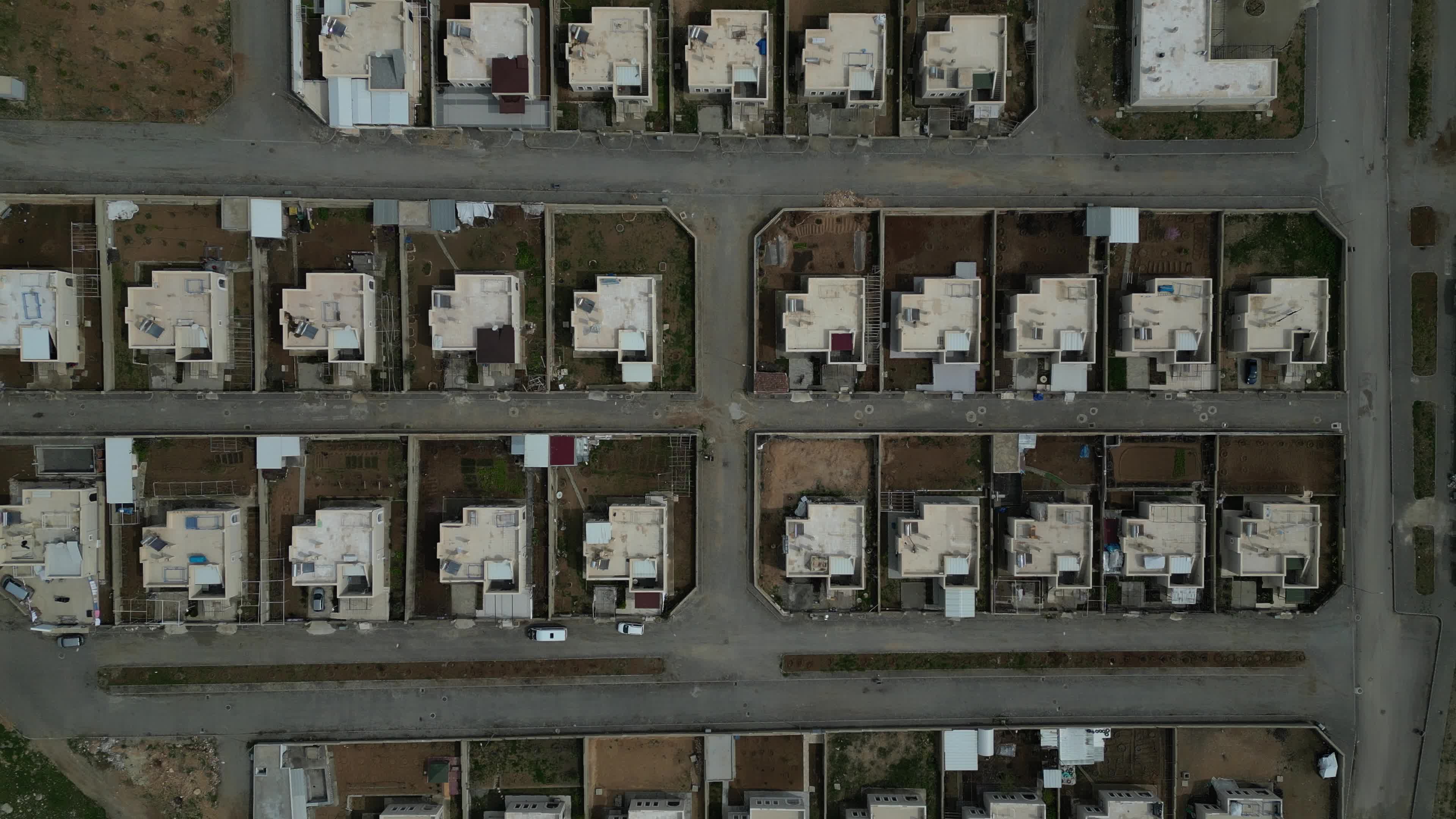 Drone video of New Asankeyf City in Anatolia, Turkey