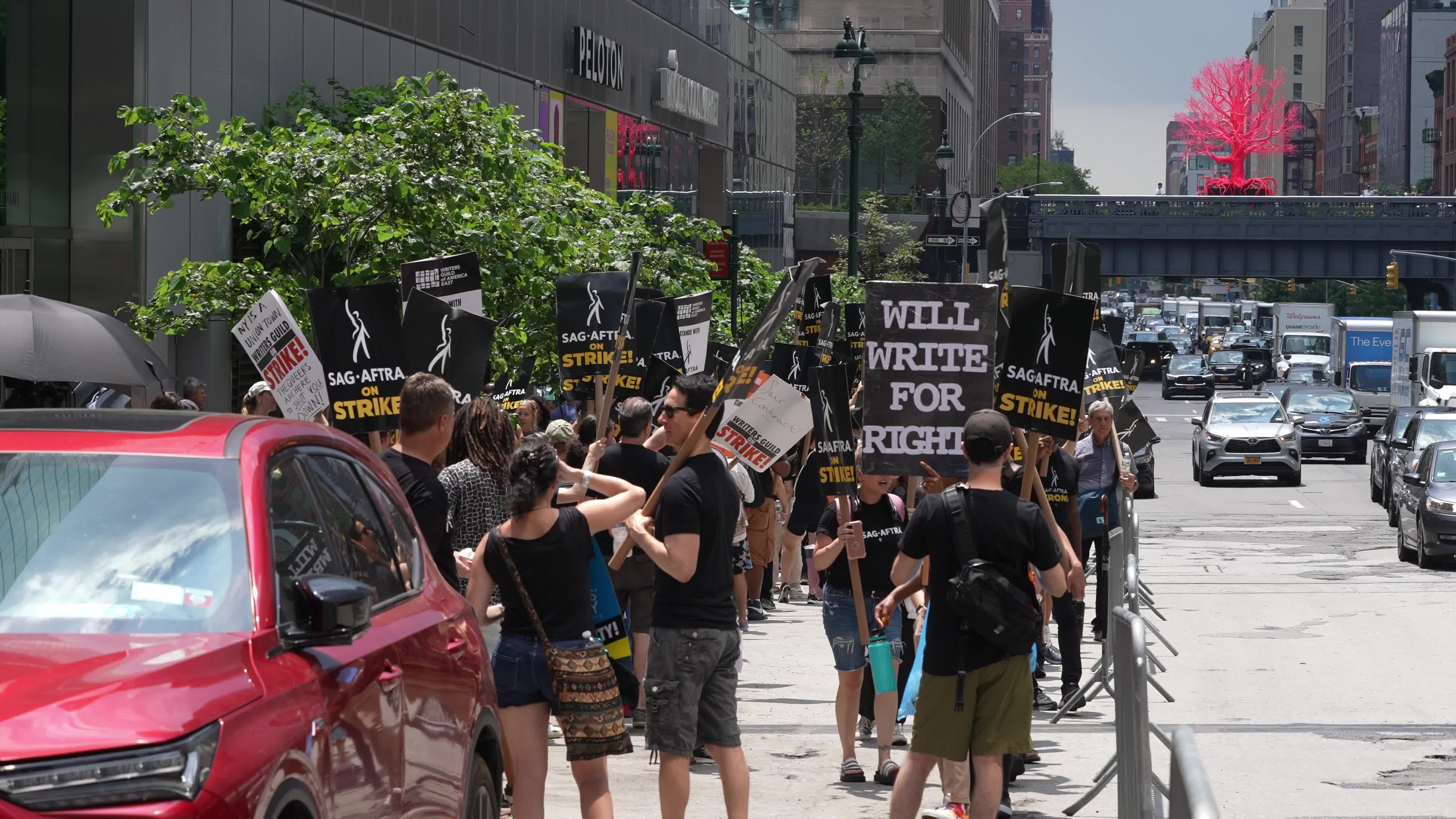 SAG-AFTRA Strike Picket Line in New York City