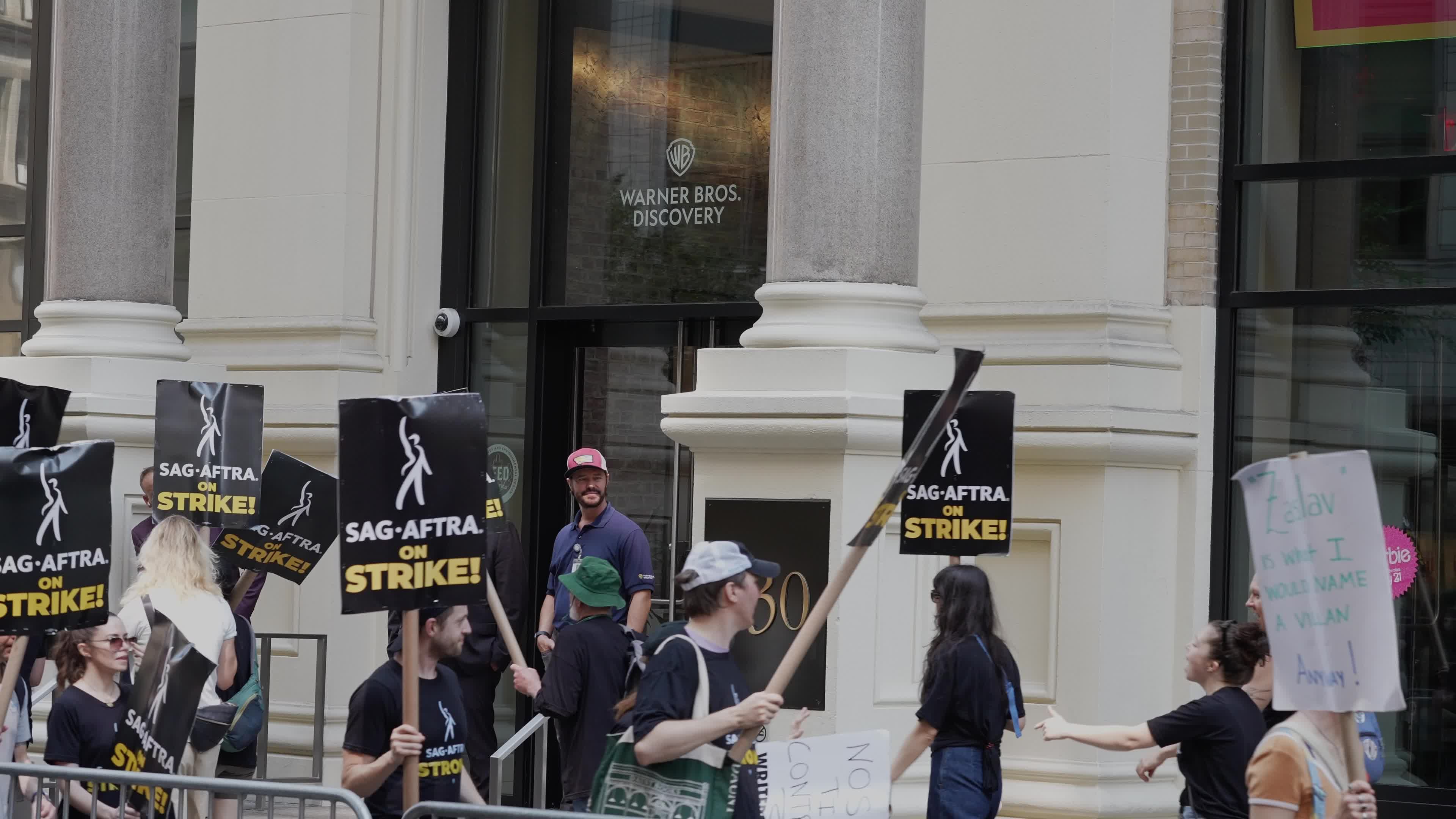 SAG-AFTRA Strike Picket Line in New York City