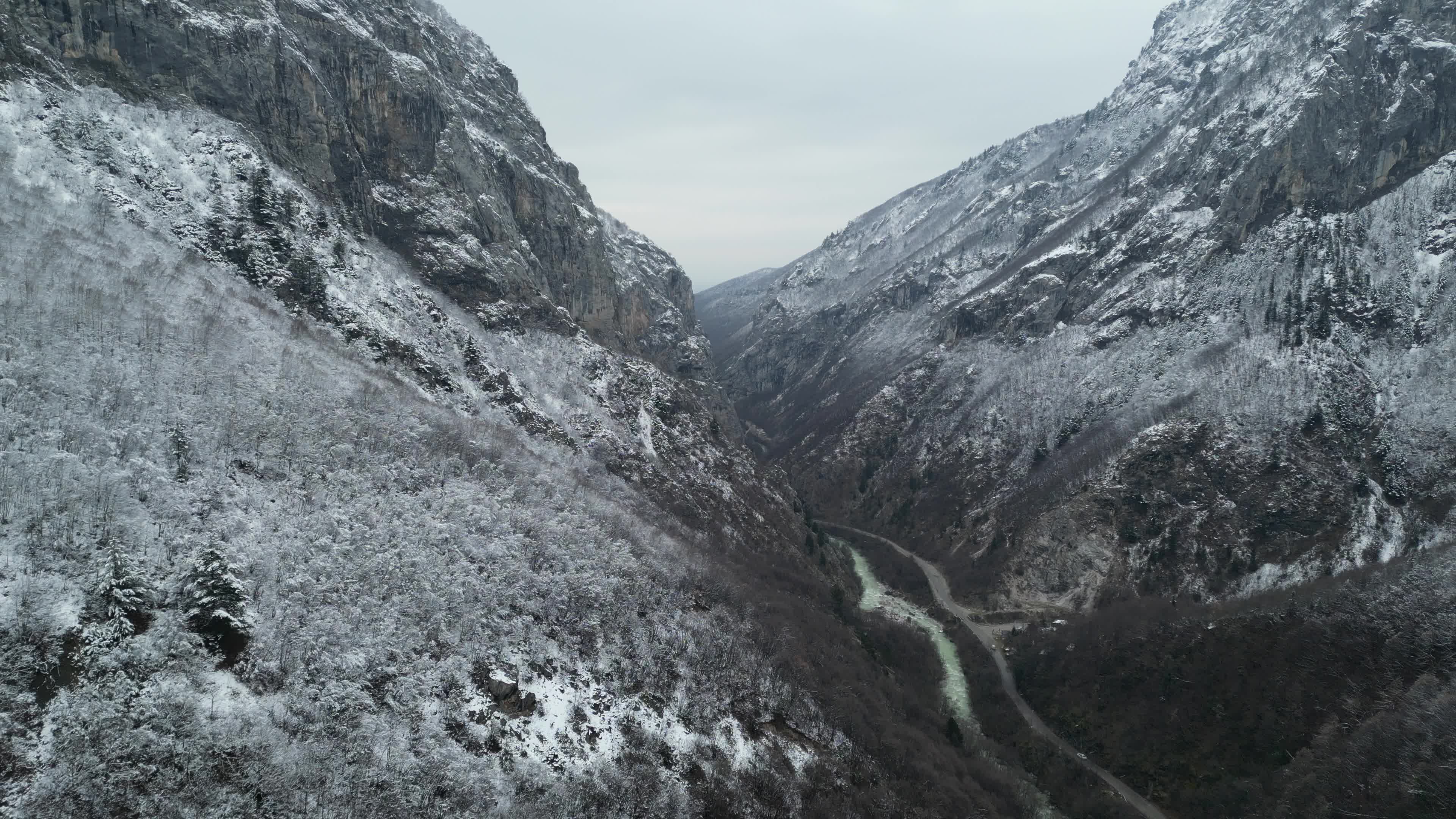 Drone videos of the mountains of Kosovo
