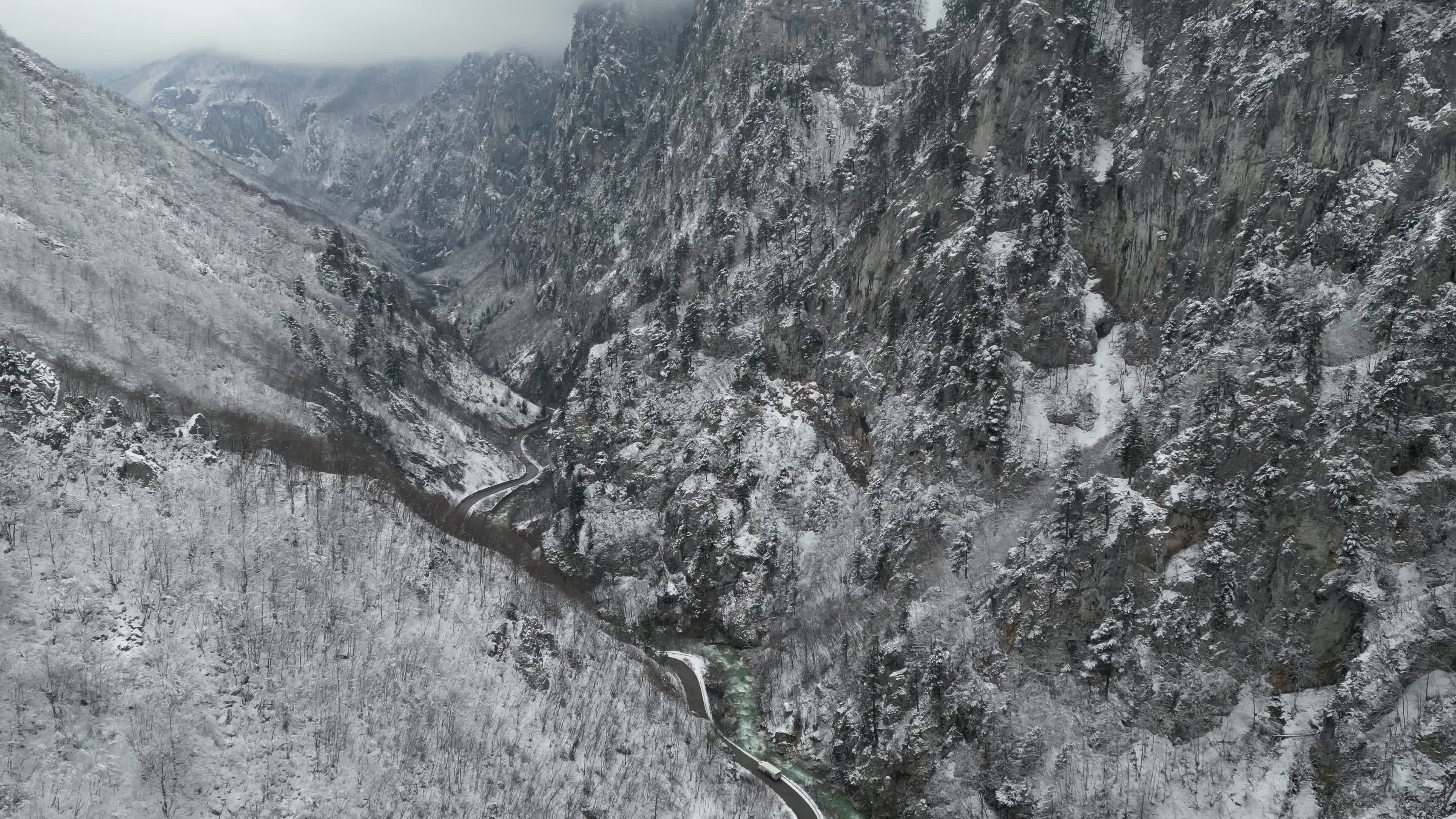 Drone videos of the mountains of Kosovo