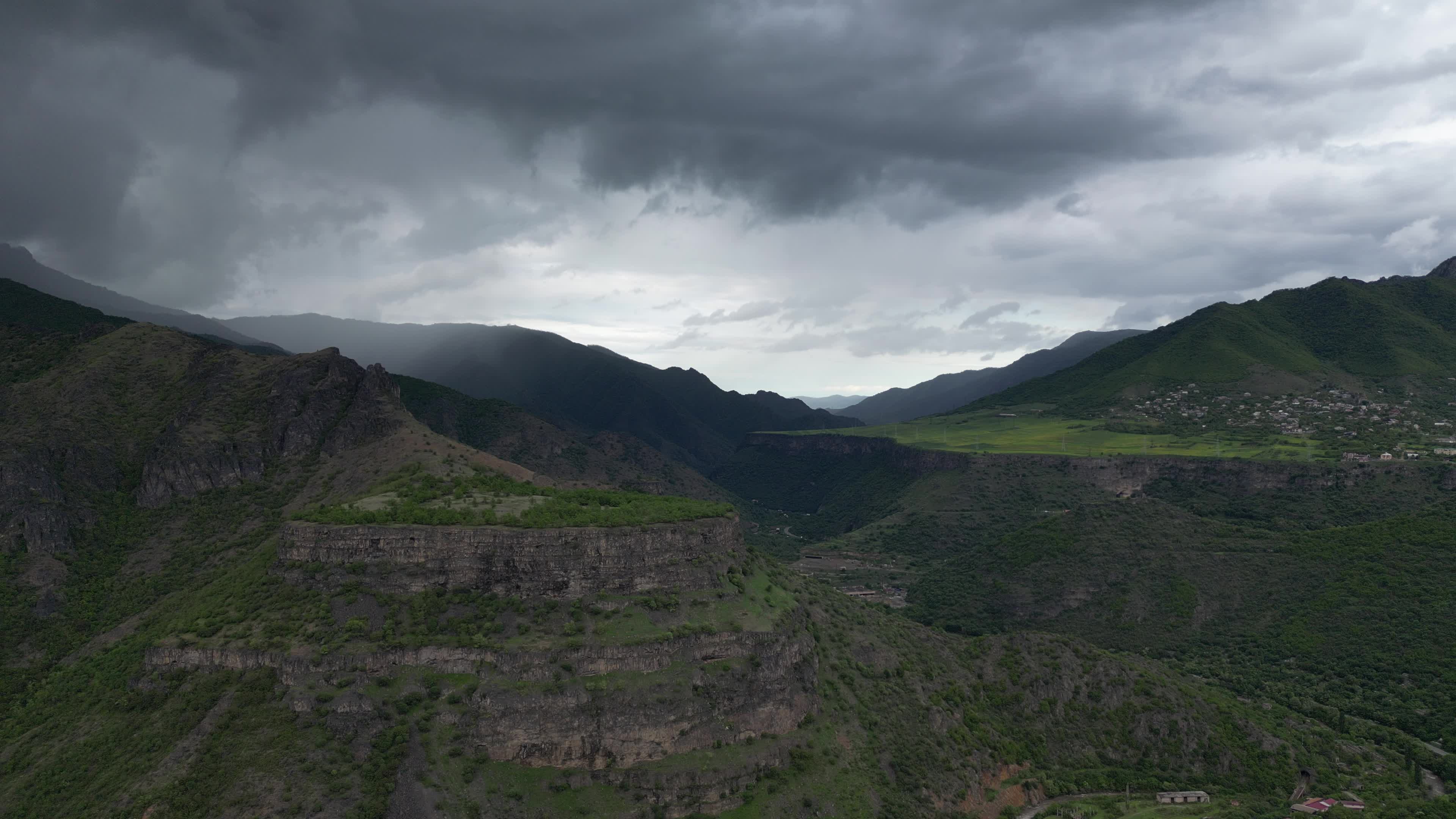 Drone videos of the mountains in Armenia