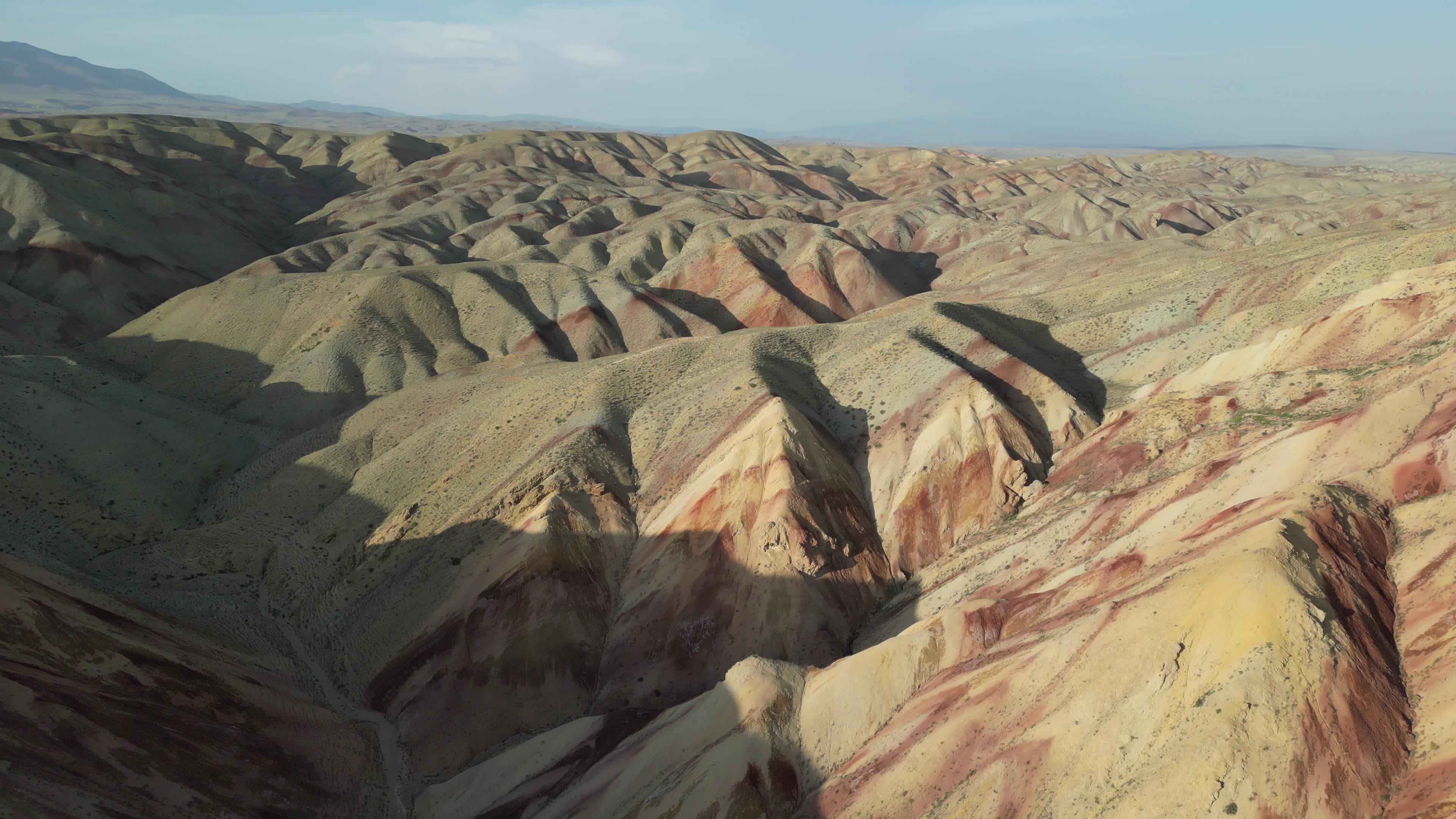 Drone videos of colorful mountains in Iran