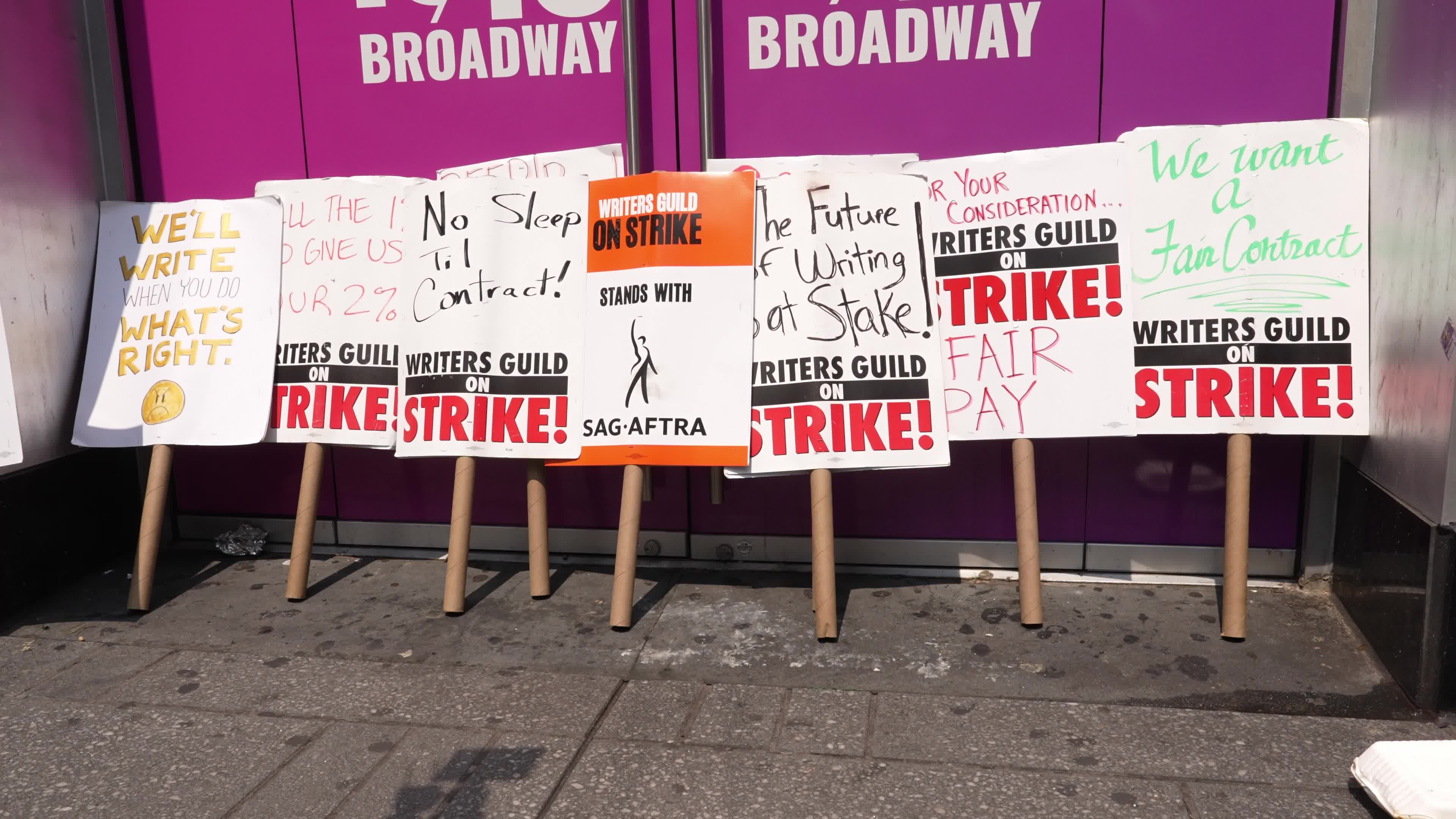 SAG-AFTRA Actors Union Strike Continues In New York