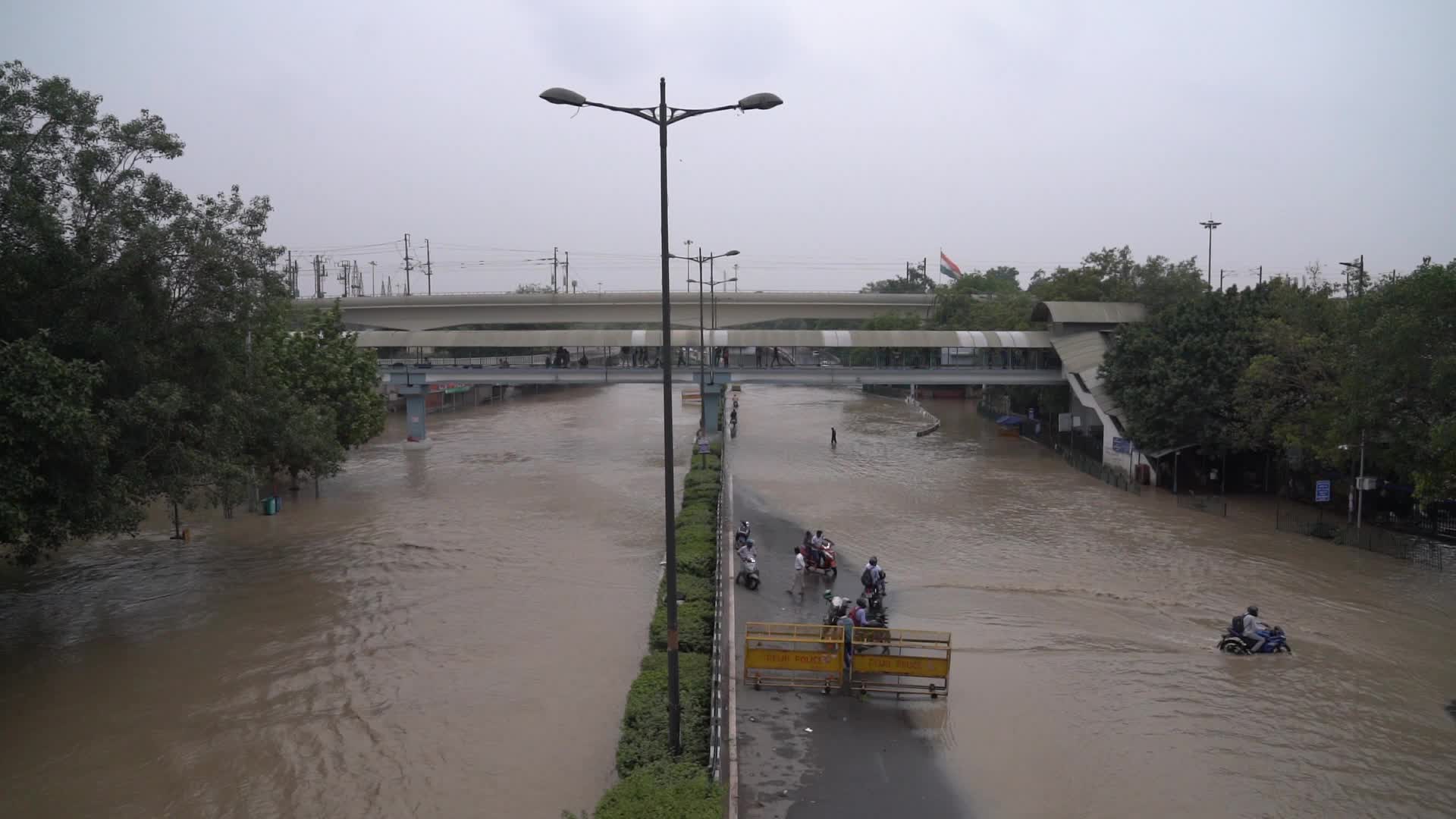Monsoon rain in India