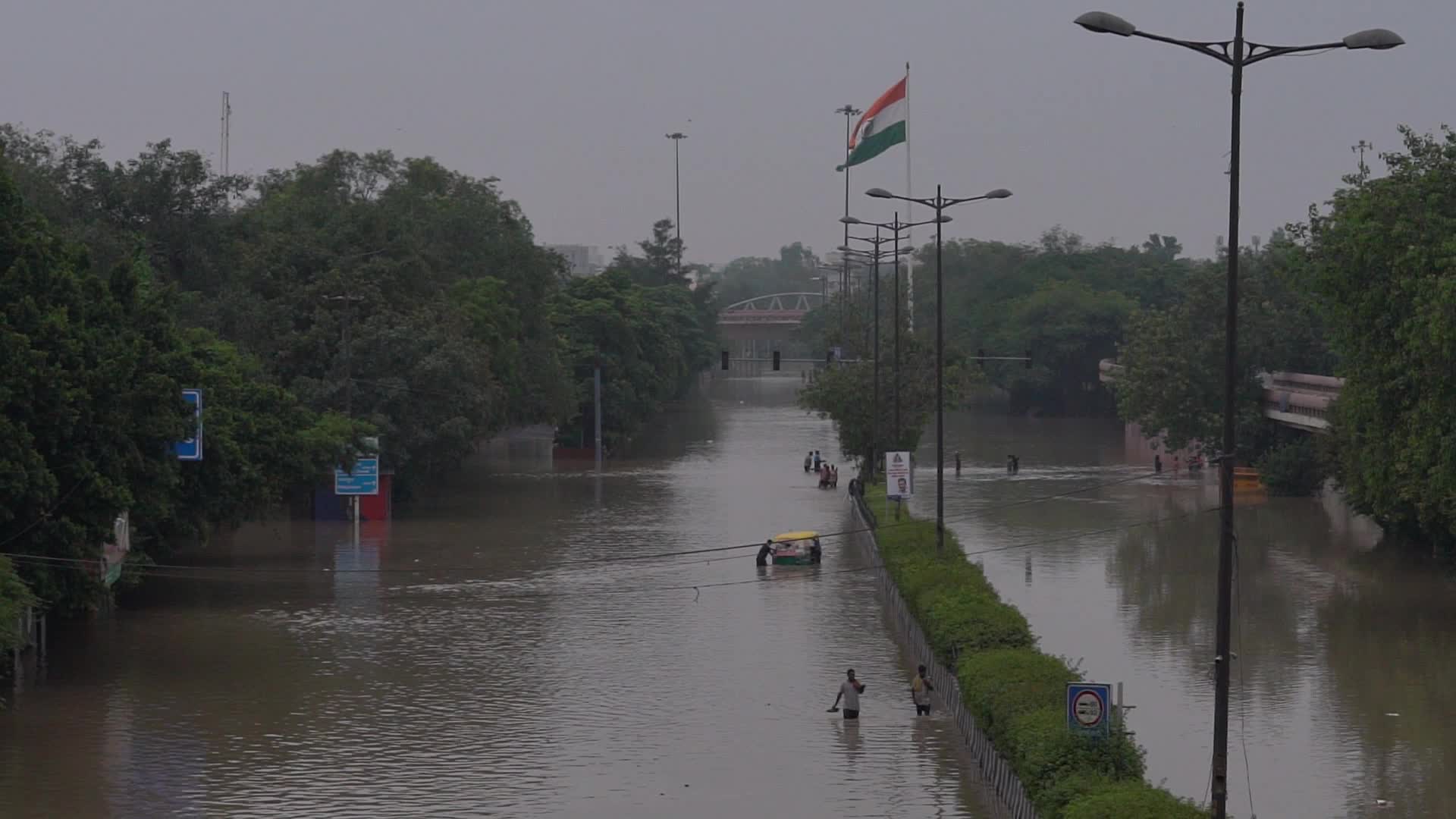 Monsoon rain in India