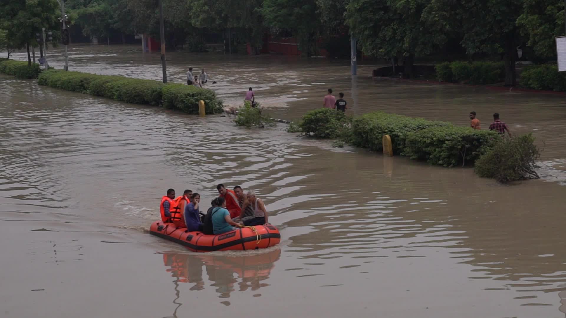 Monsoon rain in India