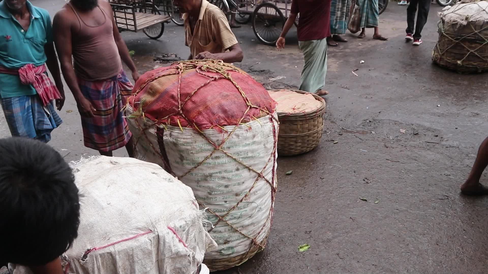 Wholesale vegetable market in Kolkata