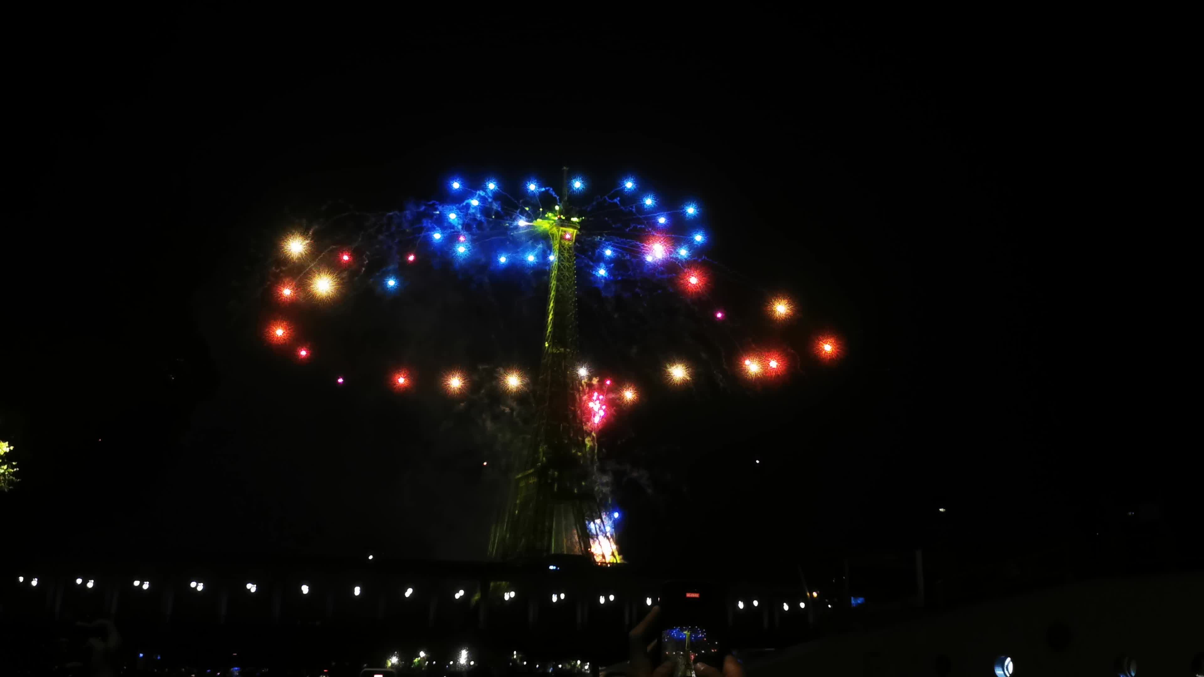 Fireworks For The Annual Bastille Day