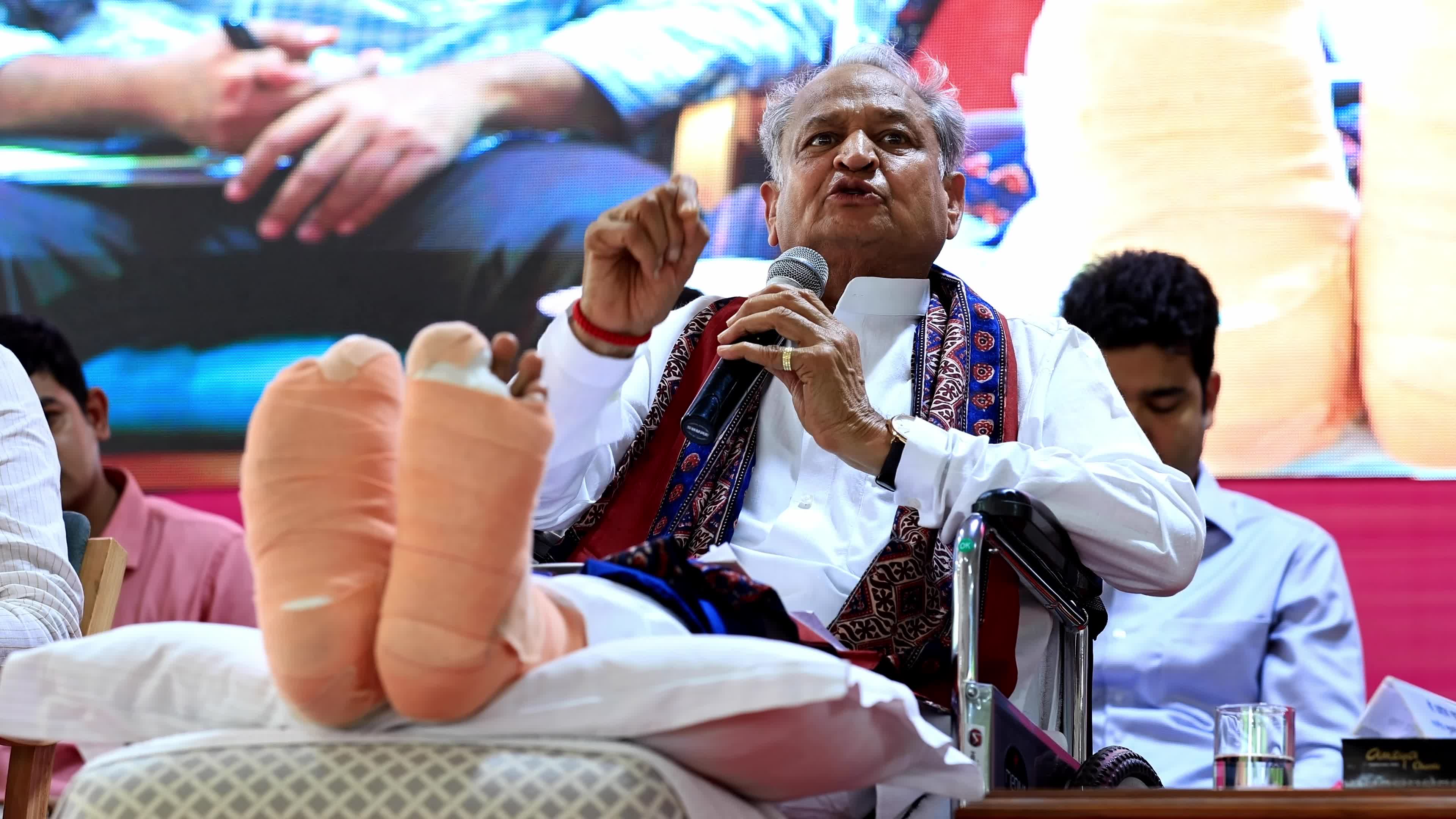 Rajasthan CM Ashok Gehlot At Beneficiary Communication Meeting