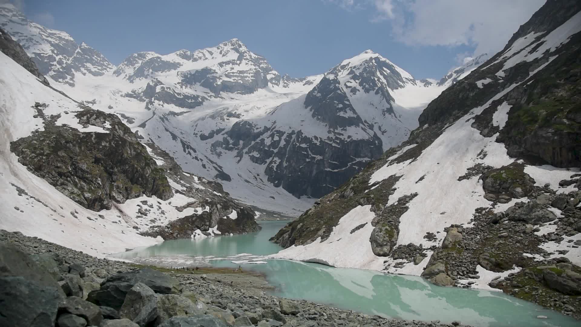 Tulian Lake in Pahalgam, Kashmir.