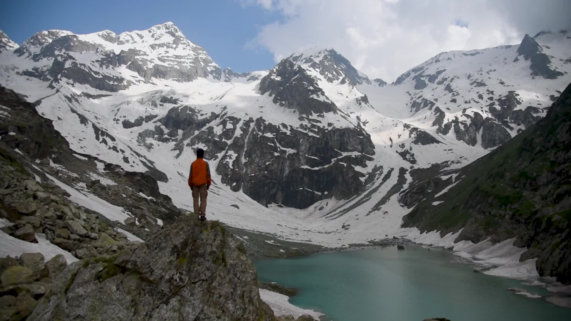 Tulian Lake in Pahalgam, Kashmir.