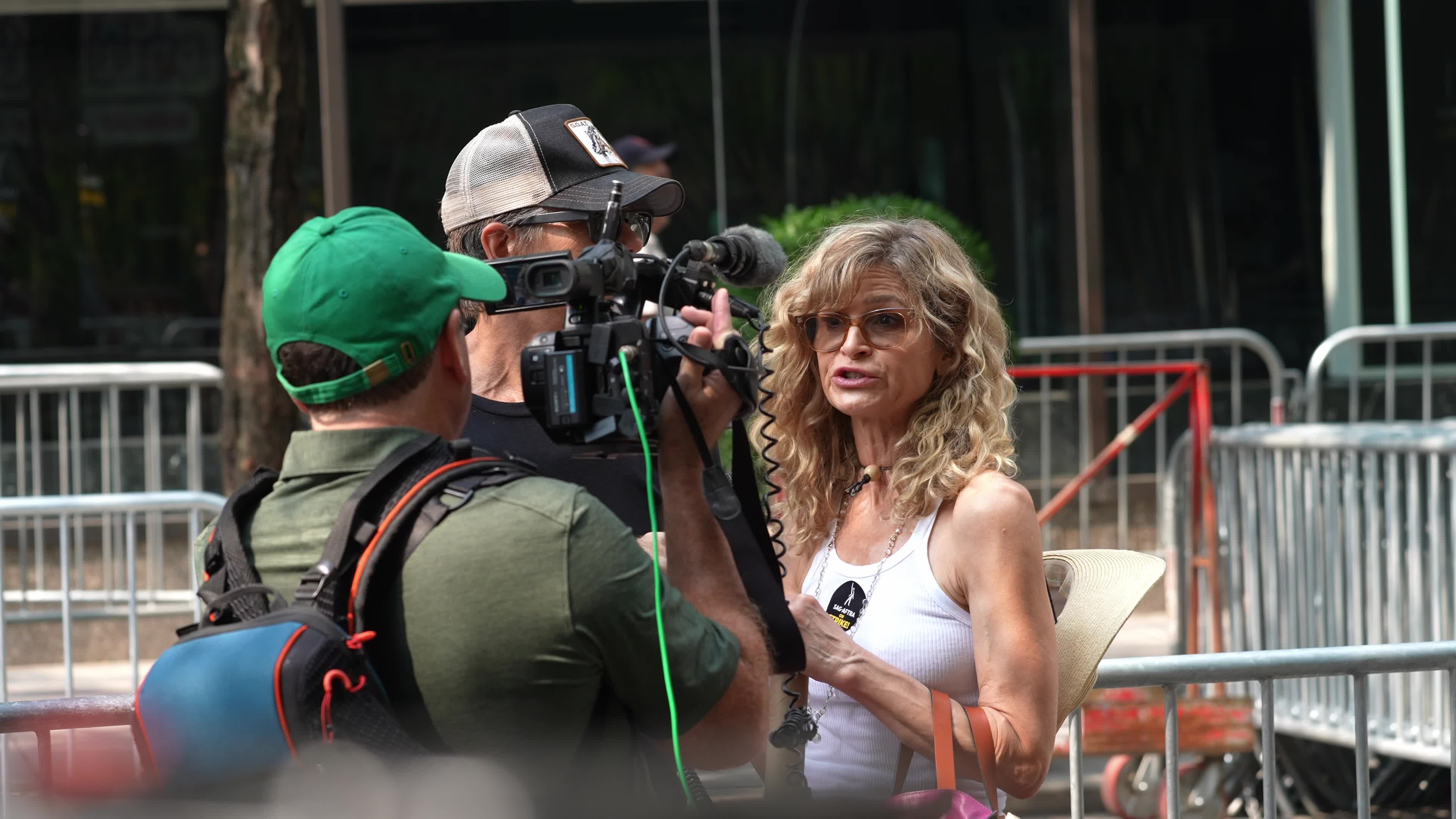 SAG-AFTRA Members Join The Picket Line In New York City