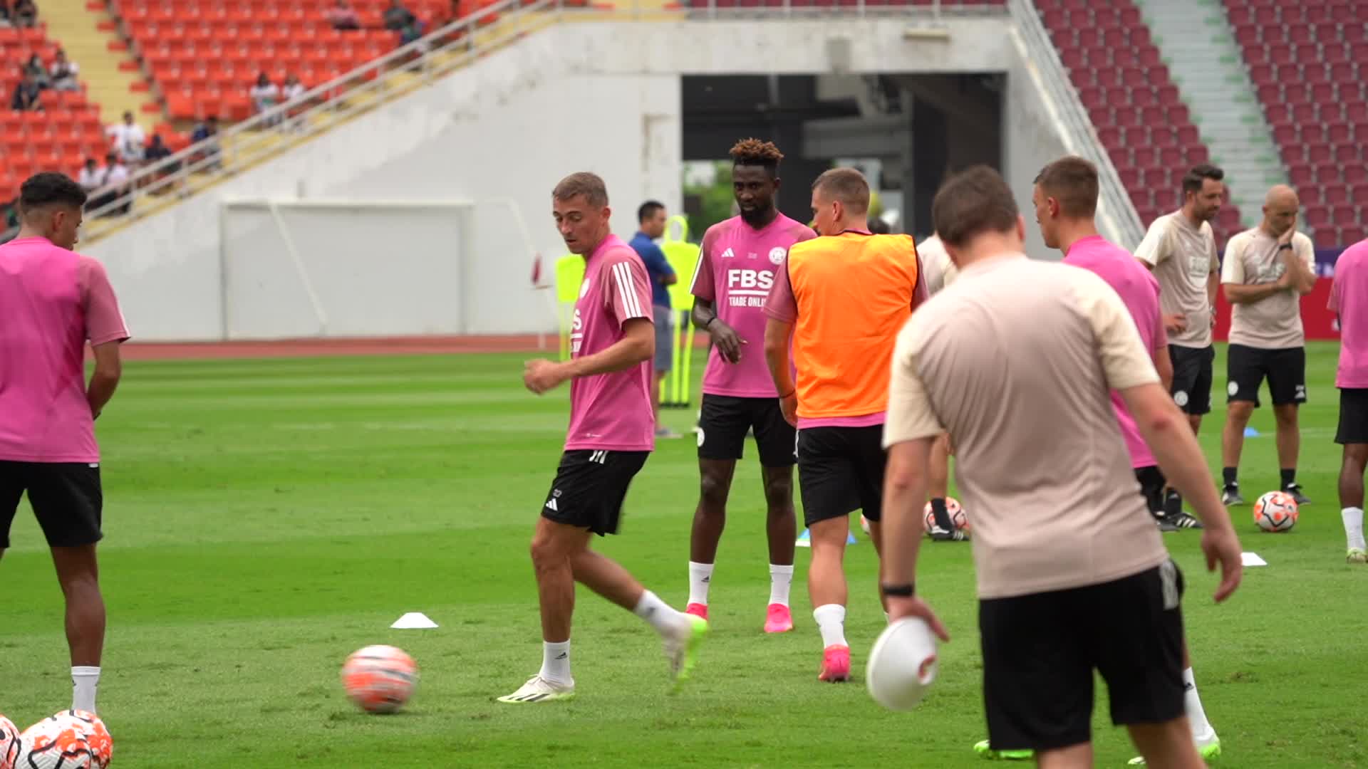 Leicester City Pre Season Training Session.