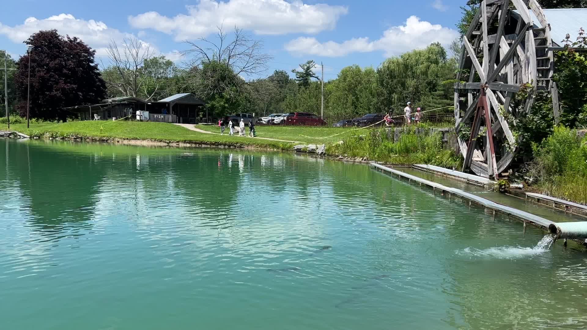 Fishing for rainbow trout in Canada