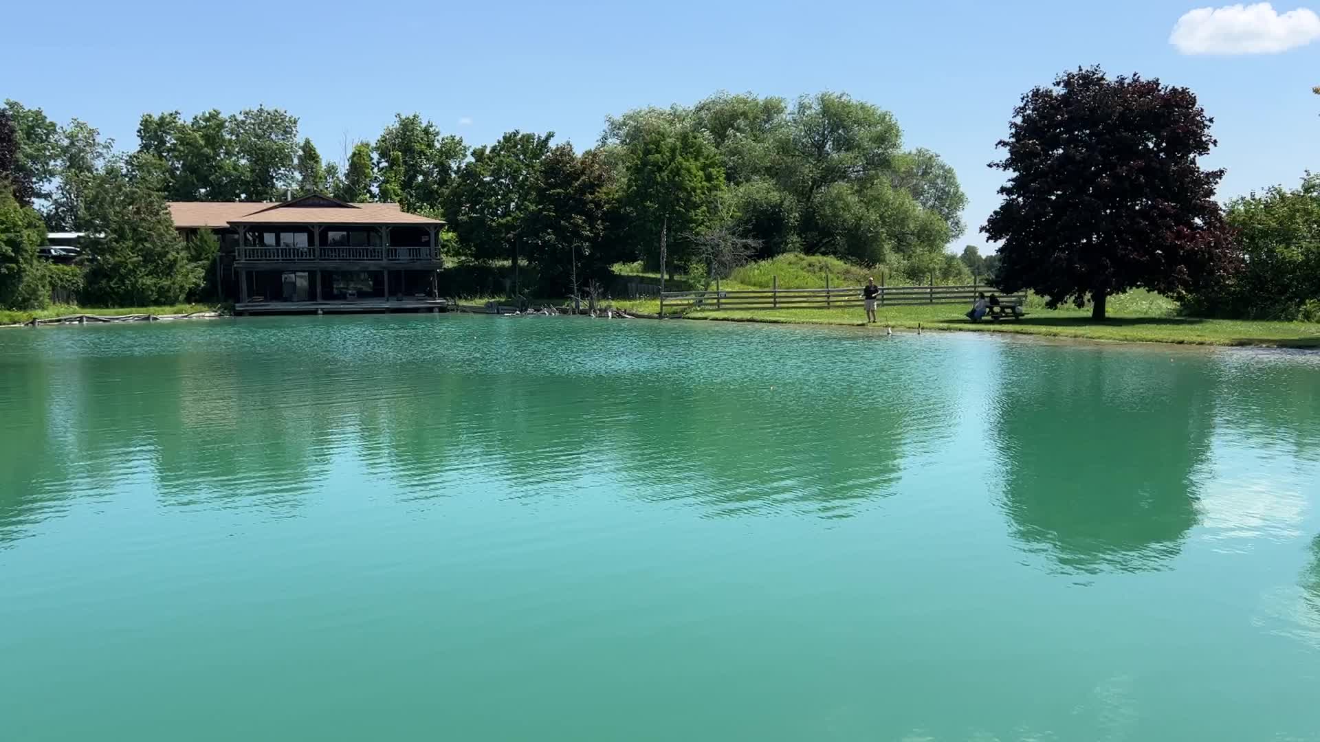 Fishing for rainbow trout in Canada
