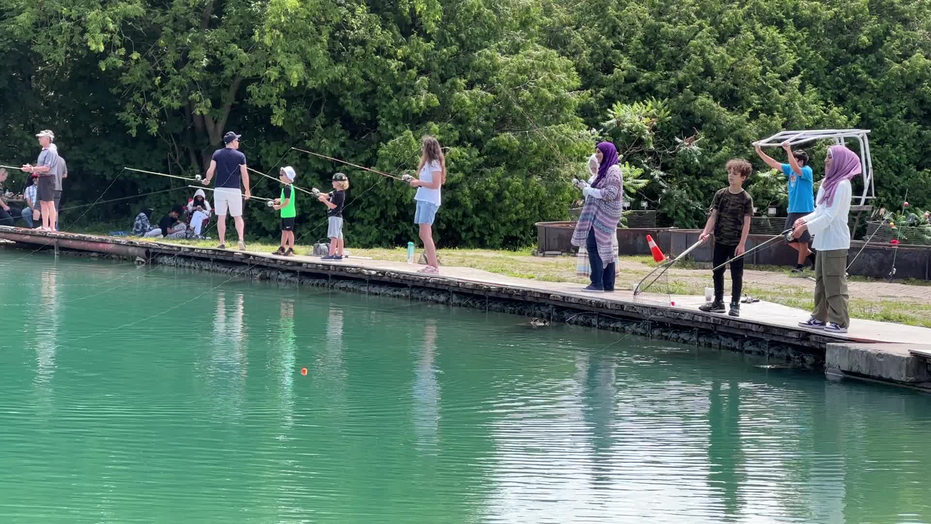 Fishing for rainbow trout in Canada