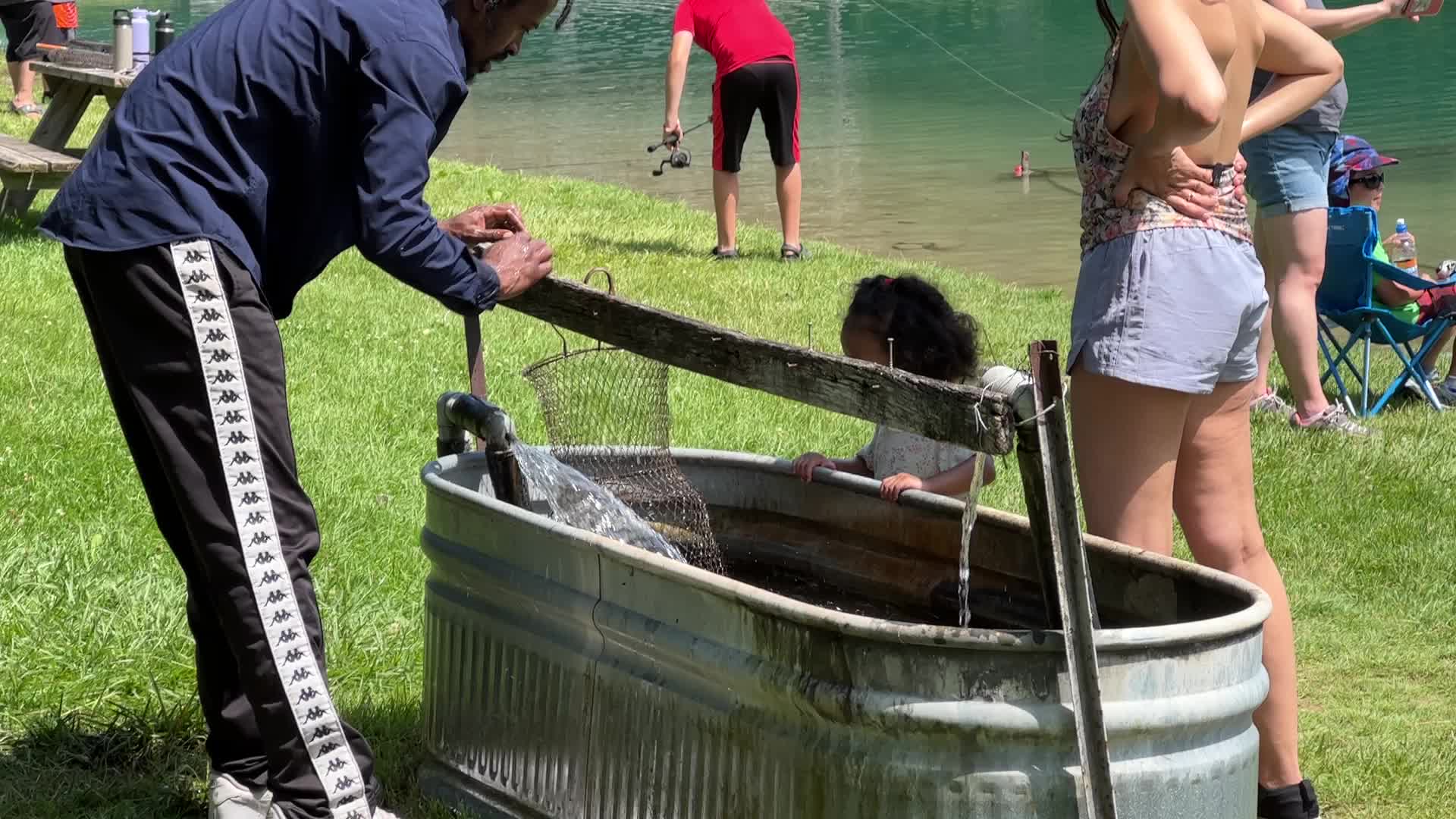 Fishing for rainbow trout in Canada