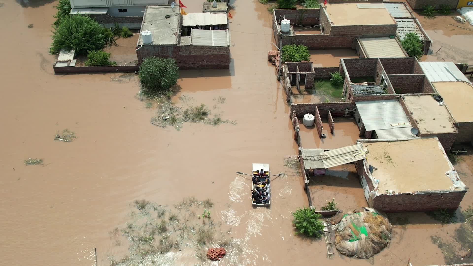 Floods in Punjab and Haryana.