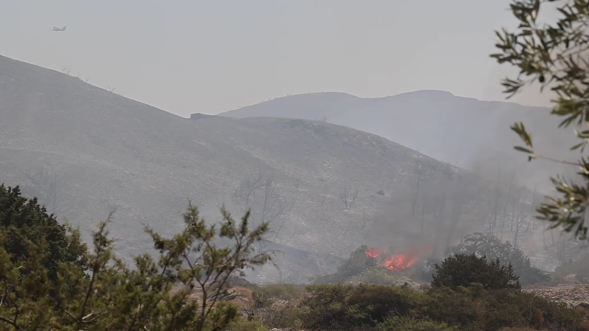 Wildfires Continue To Rage Across Greek Island of Rhodes