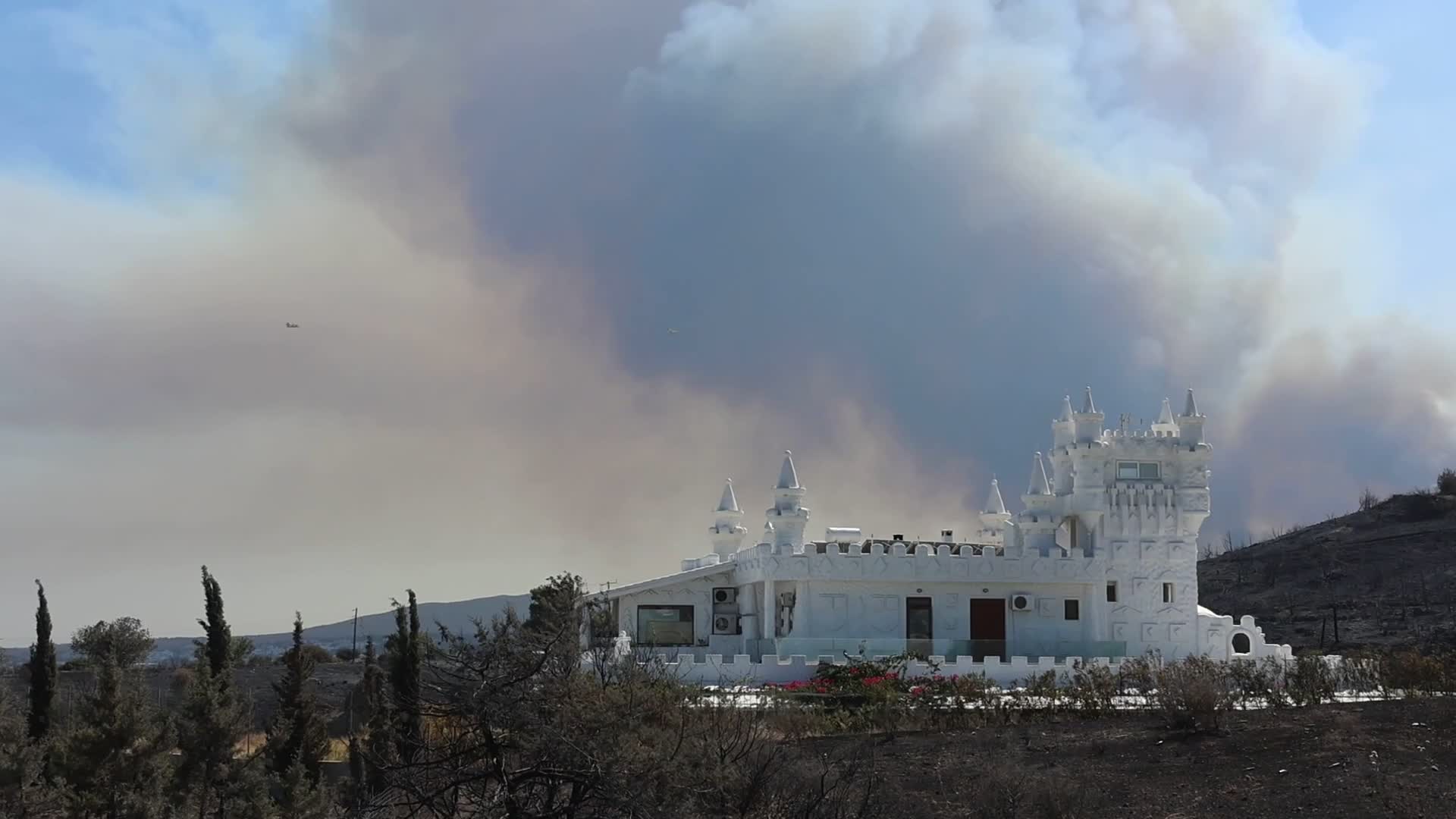 Wildfires Continue To Rage Across Greek Island of Rhodes